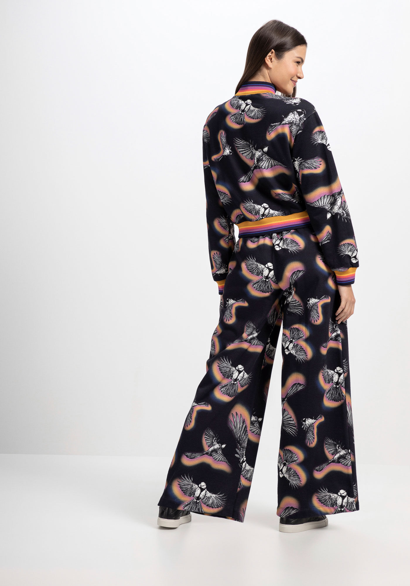 Jaqueta em Moletom Texturizado Estampada, FREEDOM, large.