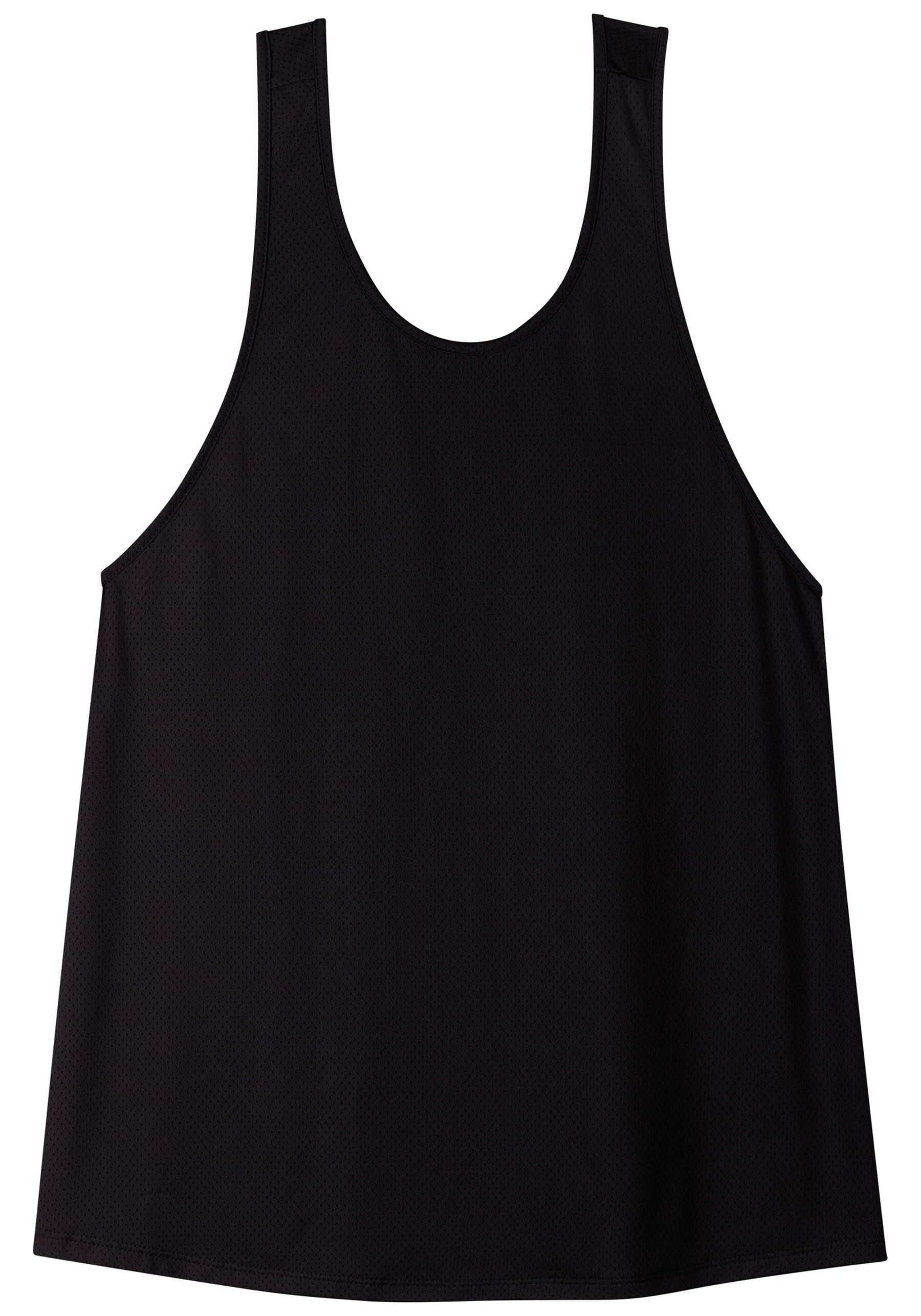 Blusa Regata Nadador Com Decote Redondo Em Dry Fit Move, PRETO. Blusa Regata Nadador Com Decote Redondo Em Dry Fit Move, PRETO, large.