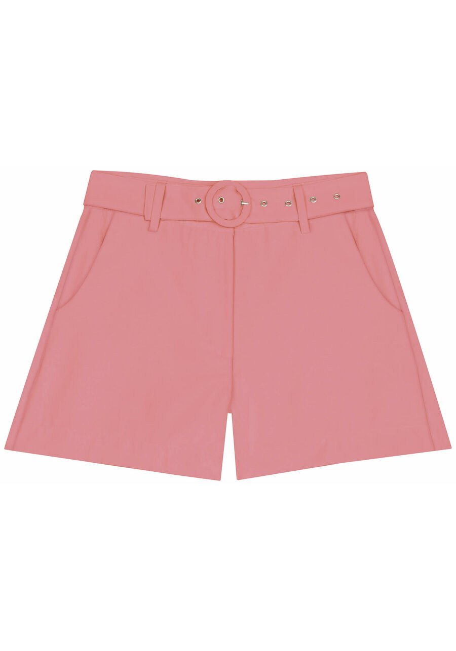 Shorts Alfaiatária Cintura Média com Cinto, . Shorts Alfaiatária Cintura Média com Cinto, , large.