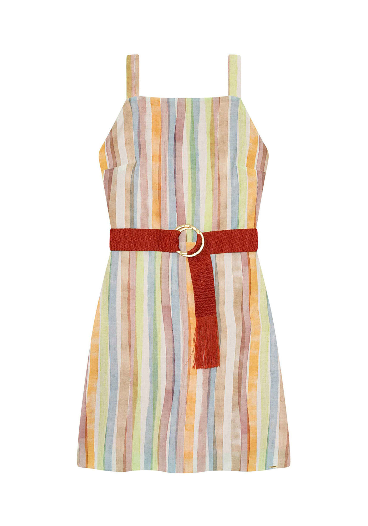 Vestido Tecido Rayon Bali Curto, , large.