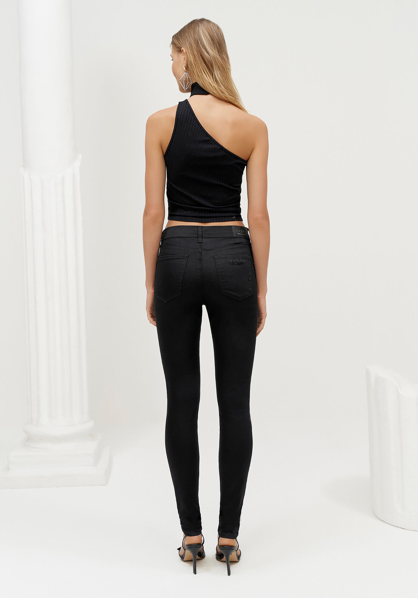 Cal&ccedil;a Sarja Skinny Ever Black, PRETO REATIVO, large.