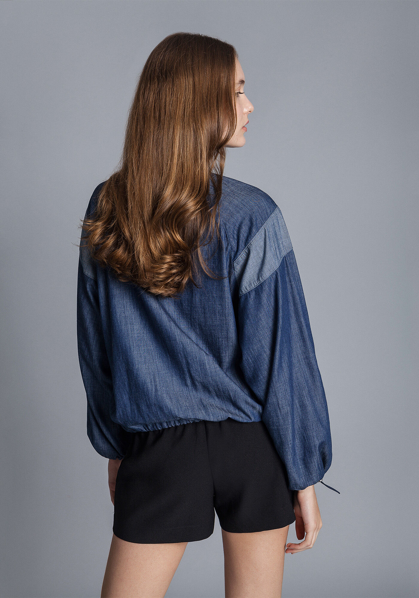 Jaqueta Jeans Ampla Recorte, , large.