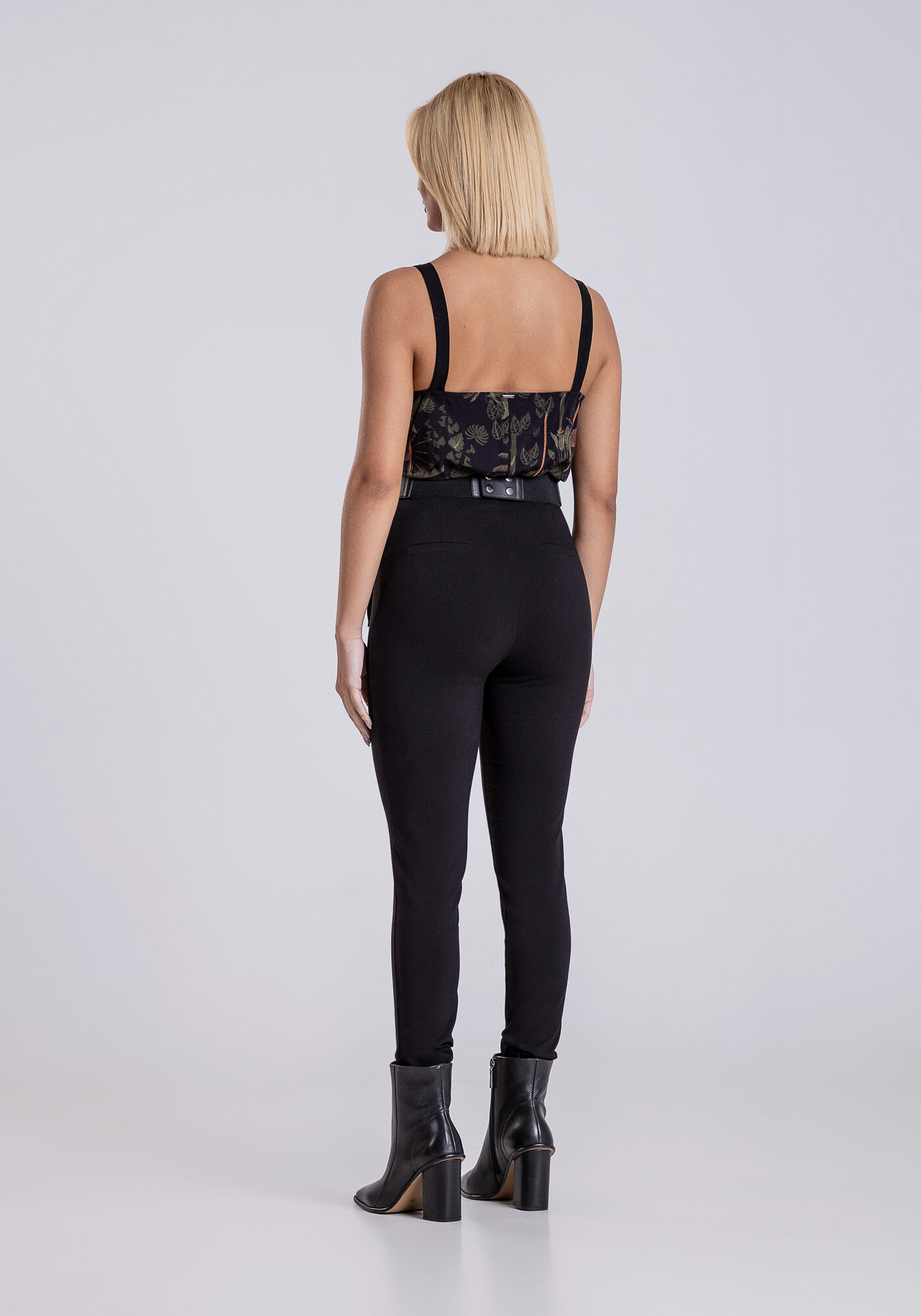 Blusa com Al&ccedil;as em Viscose Estampada, , large.