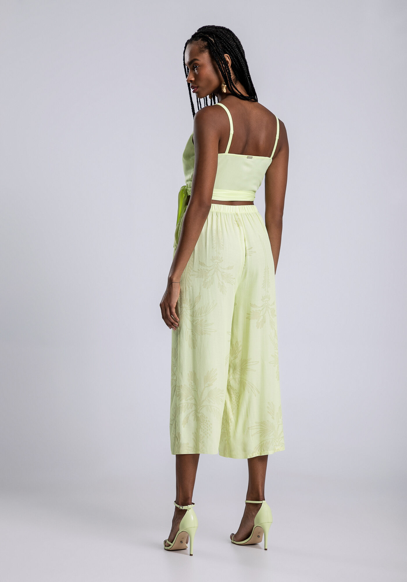 Blusa Cropped Viscose Transpassada, AMARELO OSTRA, large.