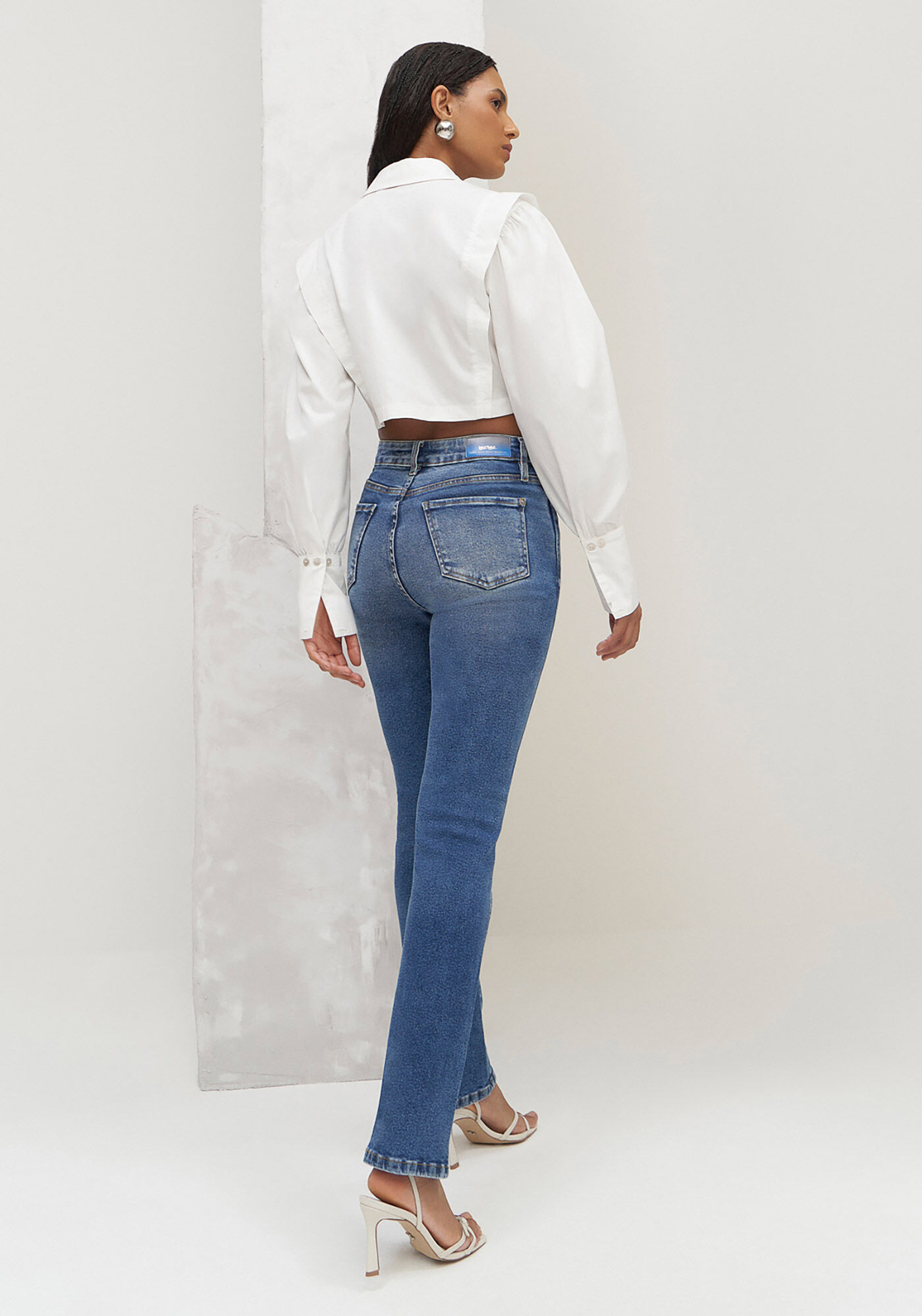 Cal&ccedil;a Jeans Reta Slim Cropped Perfect, , large.