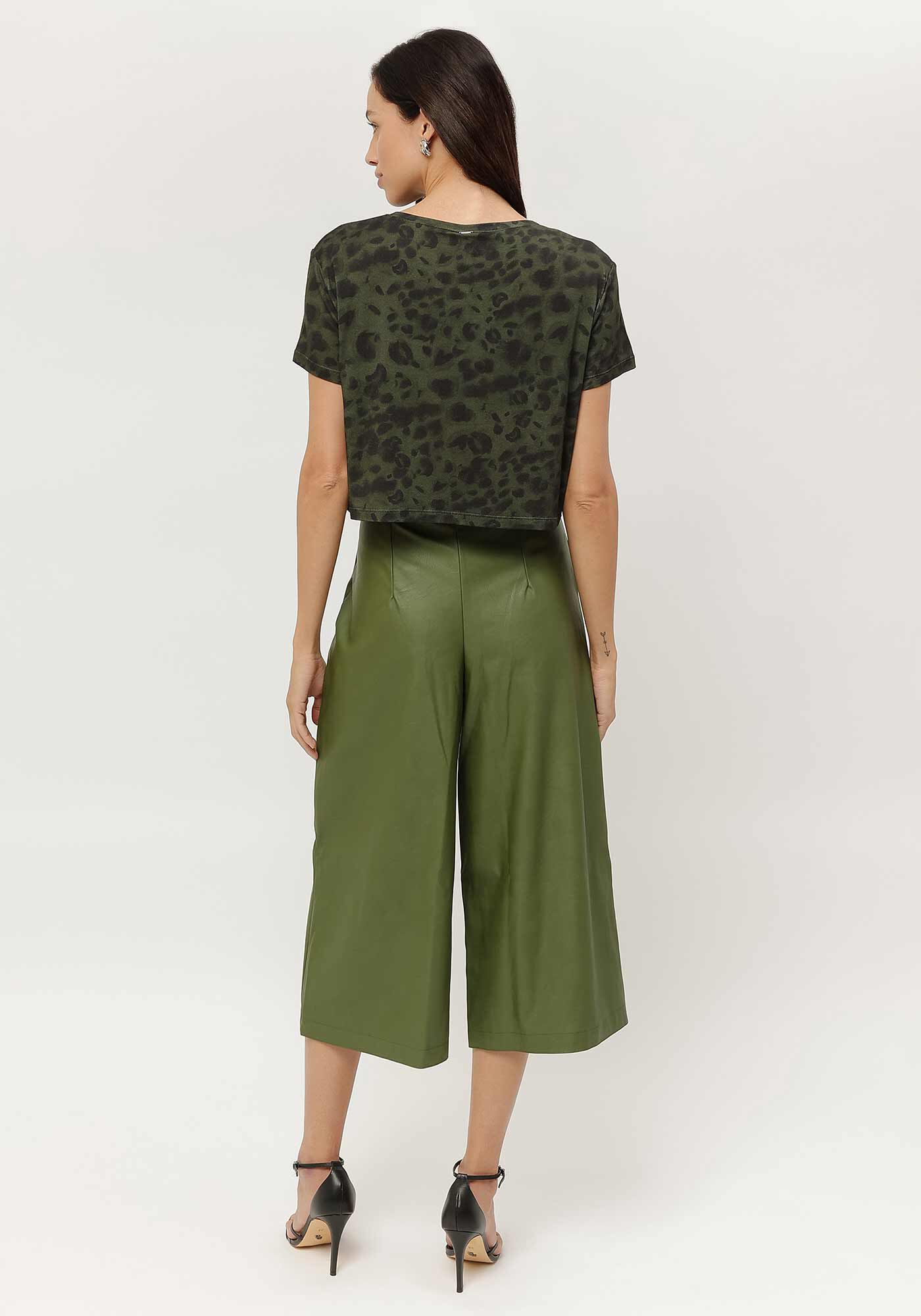 Blusa Estampada em Malha Viscose Cropped, , large.