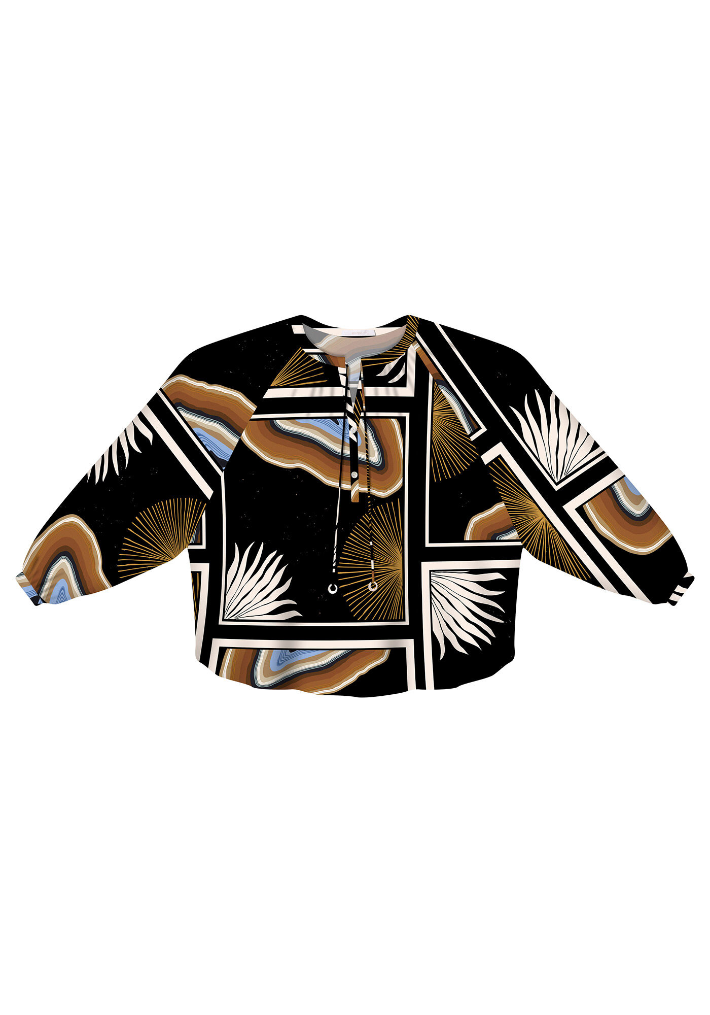 Blusa Manga Longa Seda, , large.