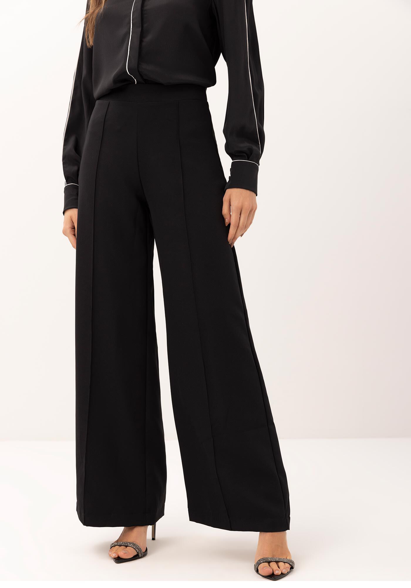 Cal&ccedil;a Reta Alfaiataria com Nervuras, , large.