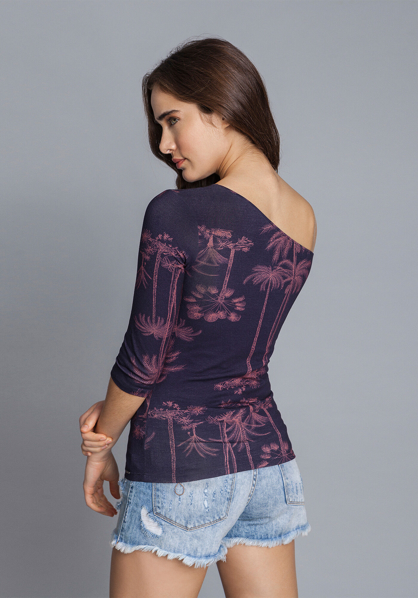 Blusa Ombro S&oacute; Manga 3/4, , large.