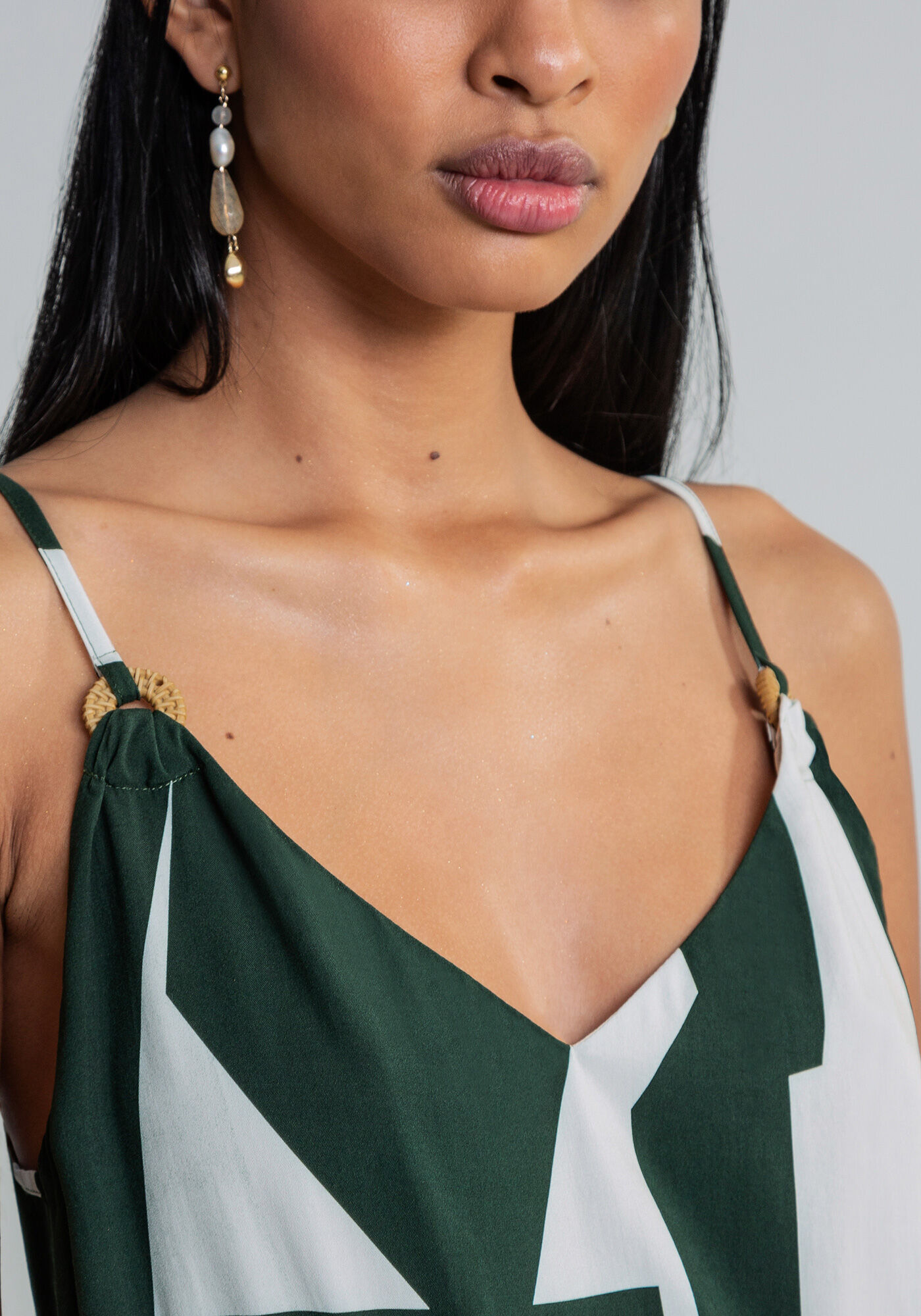 Body com Al&ccedil;as Decote V Estampa, MANGUE, large.