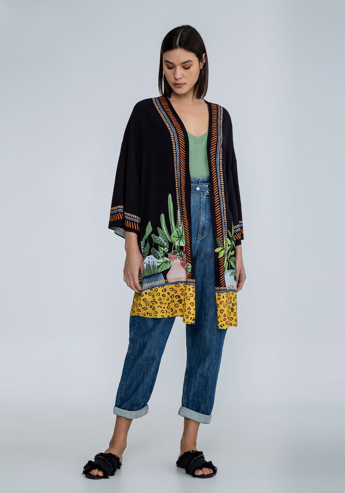 Kimono Sobreposi&ccedil;&atilde;o Manga 3/4, INSTINTO, large.