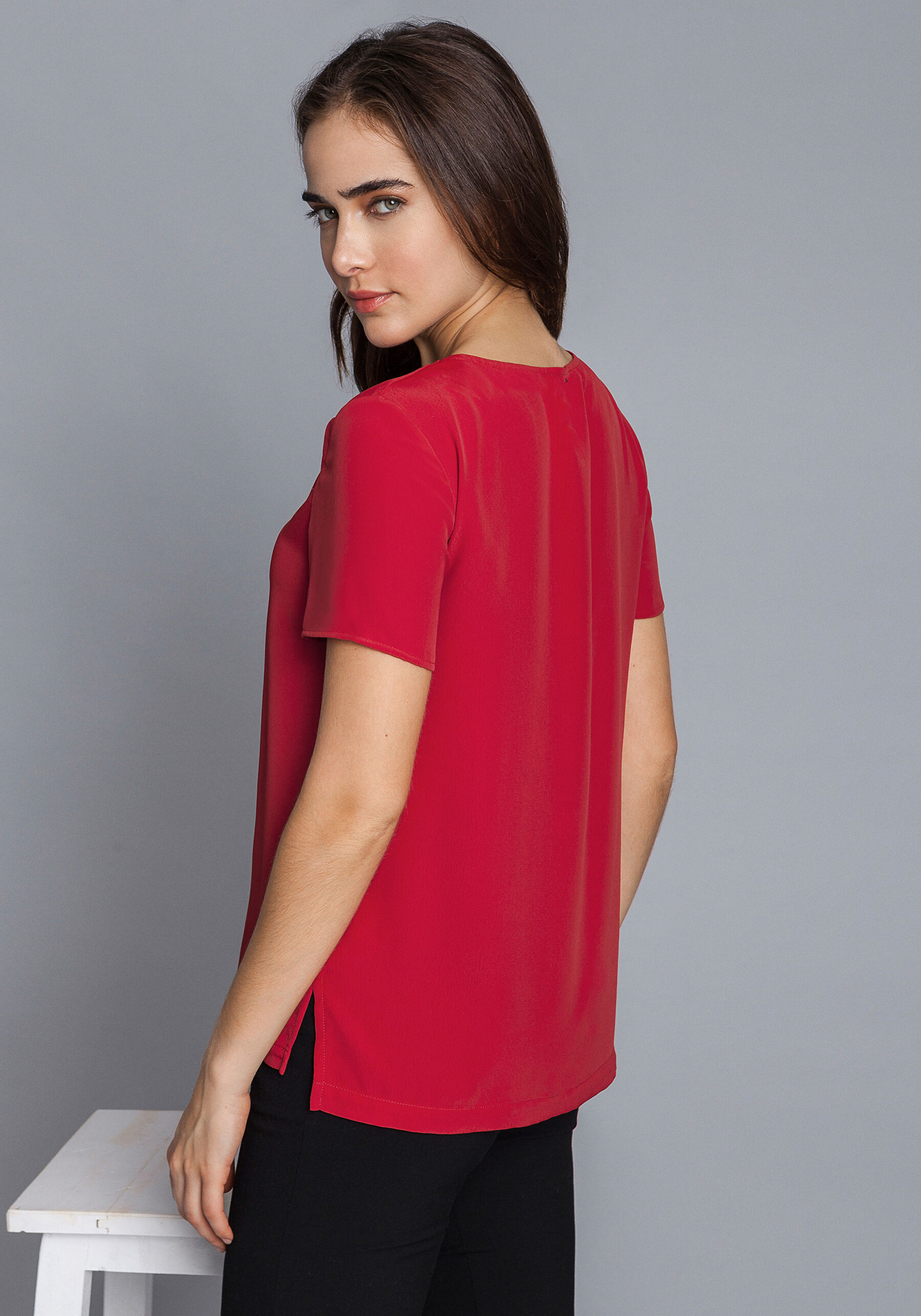 Blusa Recorte Argolas, . Blusa Recorte Argolas, , large.