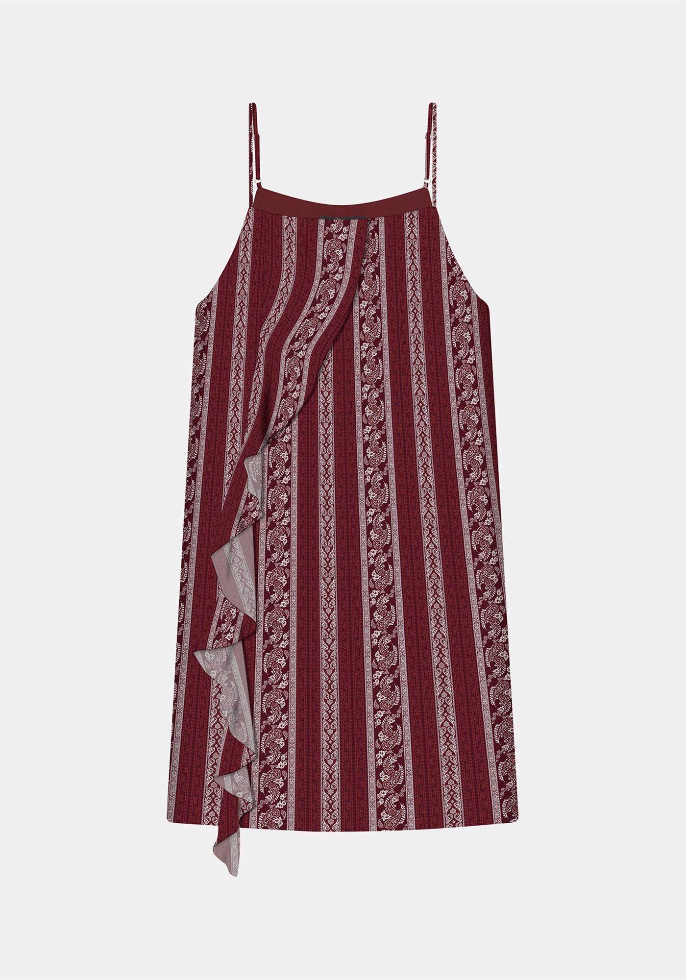 Vestido com Al&ccedil;as Babado Tecido, , large.