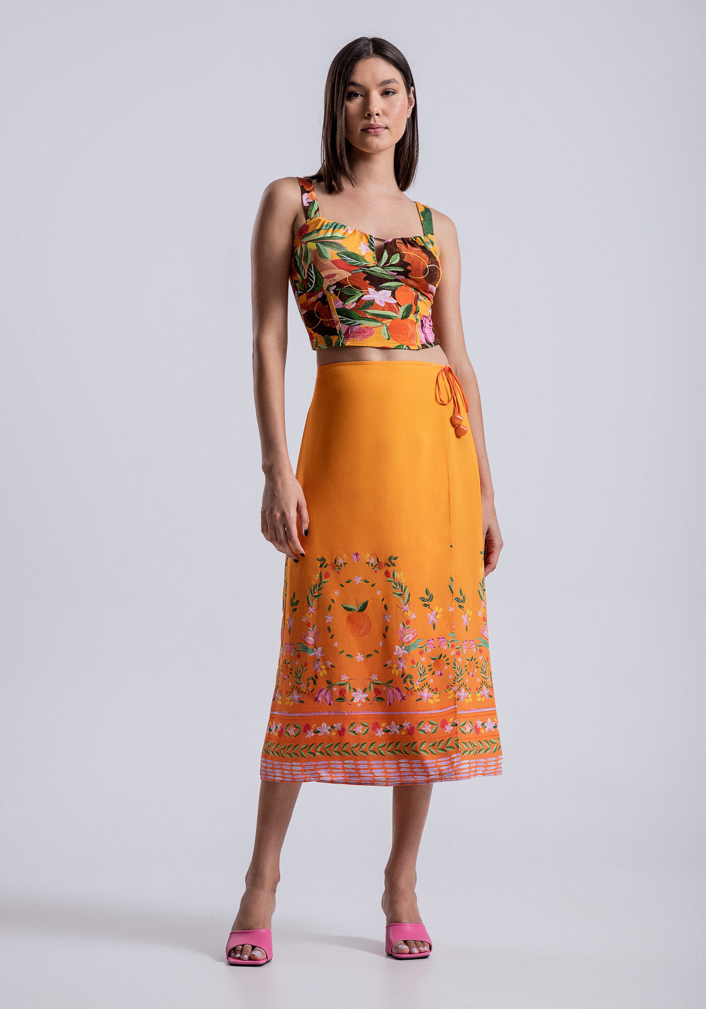 Saia midi outono inverno 2019 sales