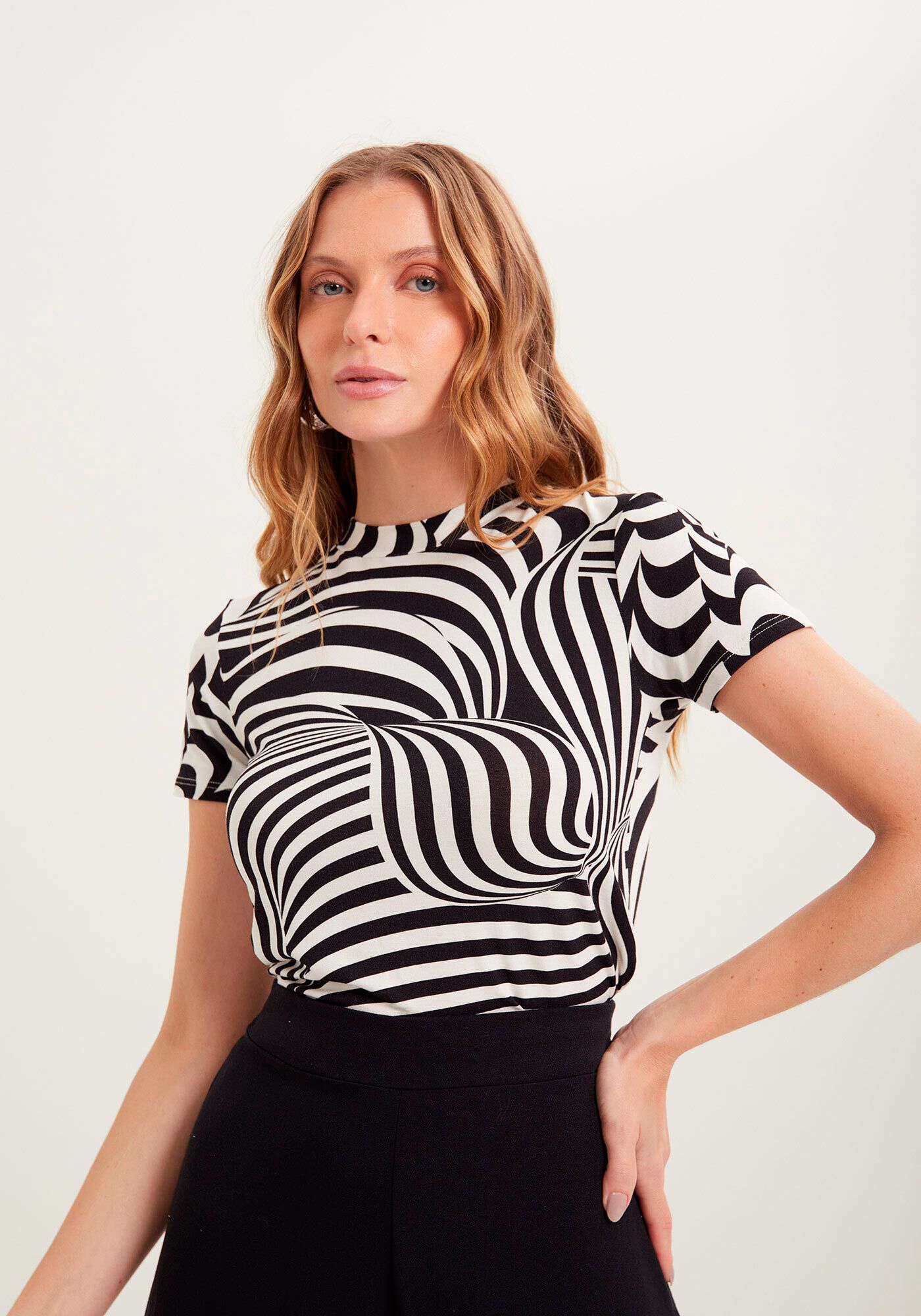 Blusa Malha Mvs Thirty, SILHOUETTE BRANCO, large.