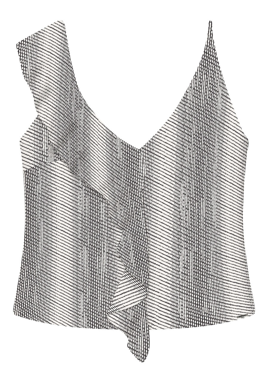 Blusa Estampada Babado Tecido, . Blusa Estampada Babado Tecido, , large.