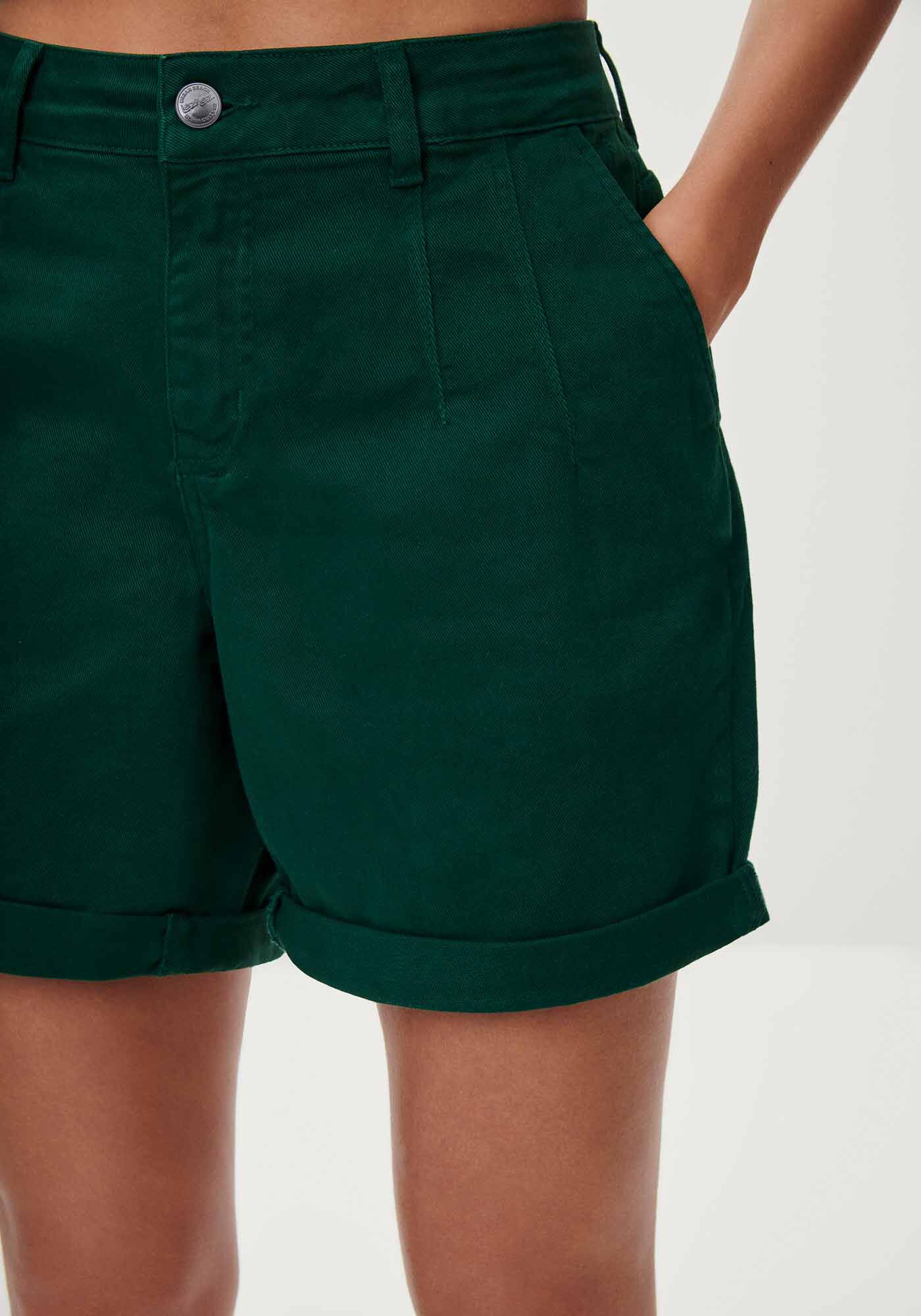 Bermuda Sarja Boyfriend Alfaiataria, VERDE ARABESQUE, large.