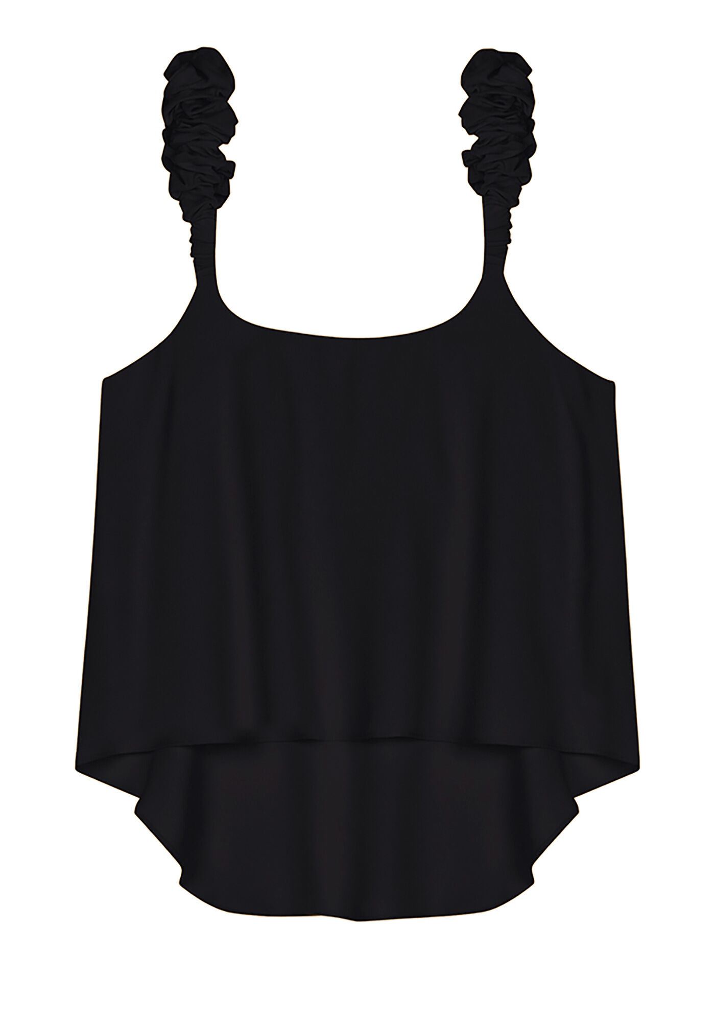 Blusa em Crepe com Al&ccedil;as Franzidas, , large.