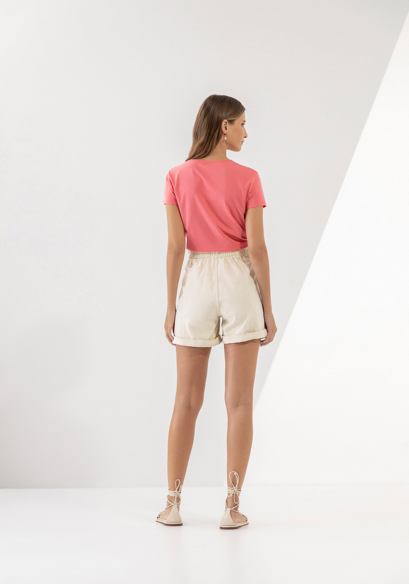 T-shirt Estampada em Malha com P&eacute;rolas, , large.