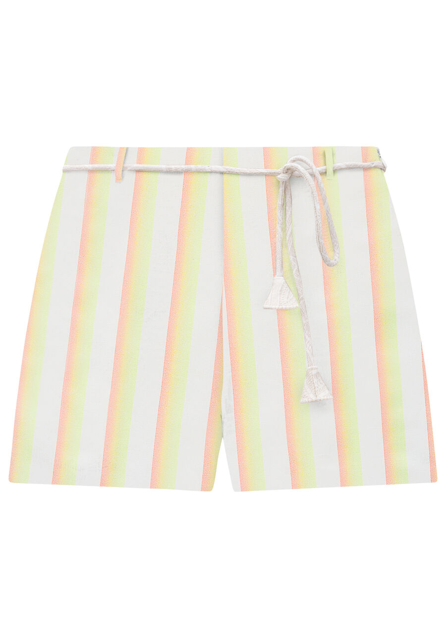 Shorts Cintura Média Linho com Cinto, . Shorts Cintura Média Linho com Cinto, , large.