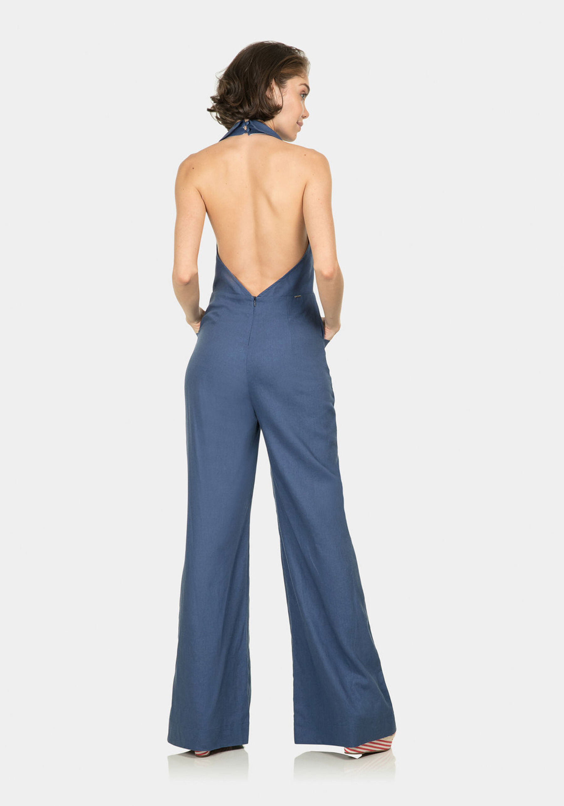 Macacão Longo Frente Única Linho, . Macacão Longo Frente Única Linho, , large.