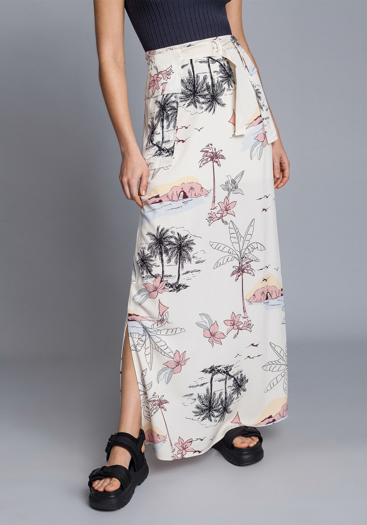 Saia Longa com Cinto, , large.