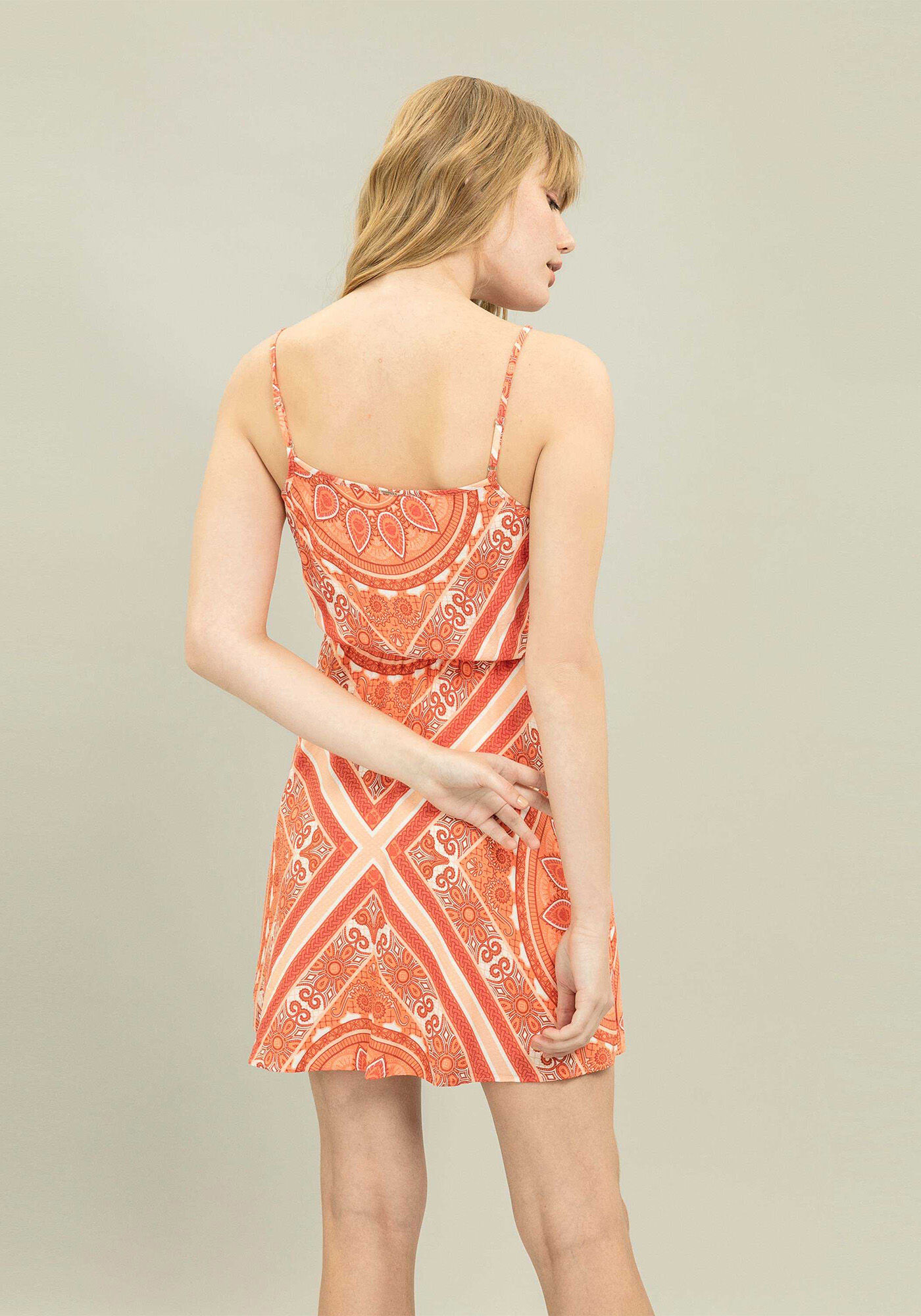 Vestido com Al&ccedil;as Estampa, , large.