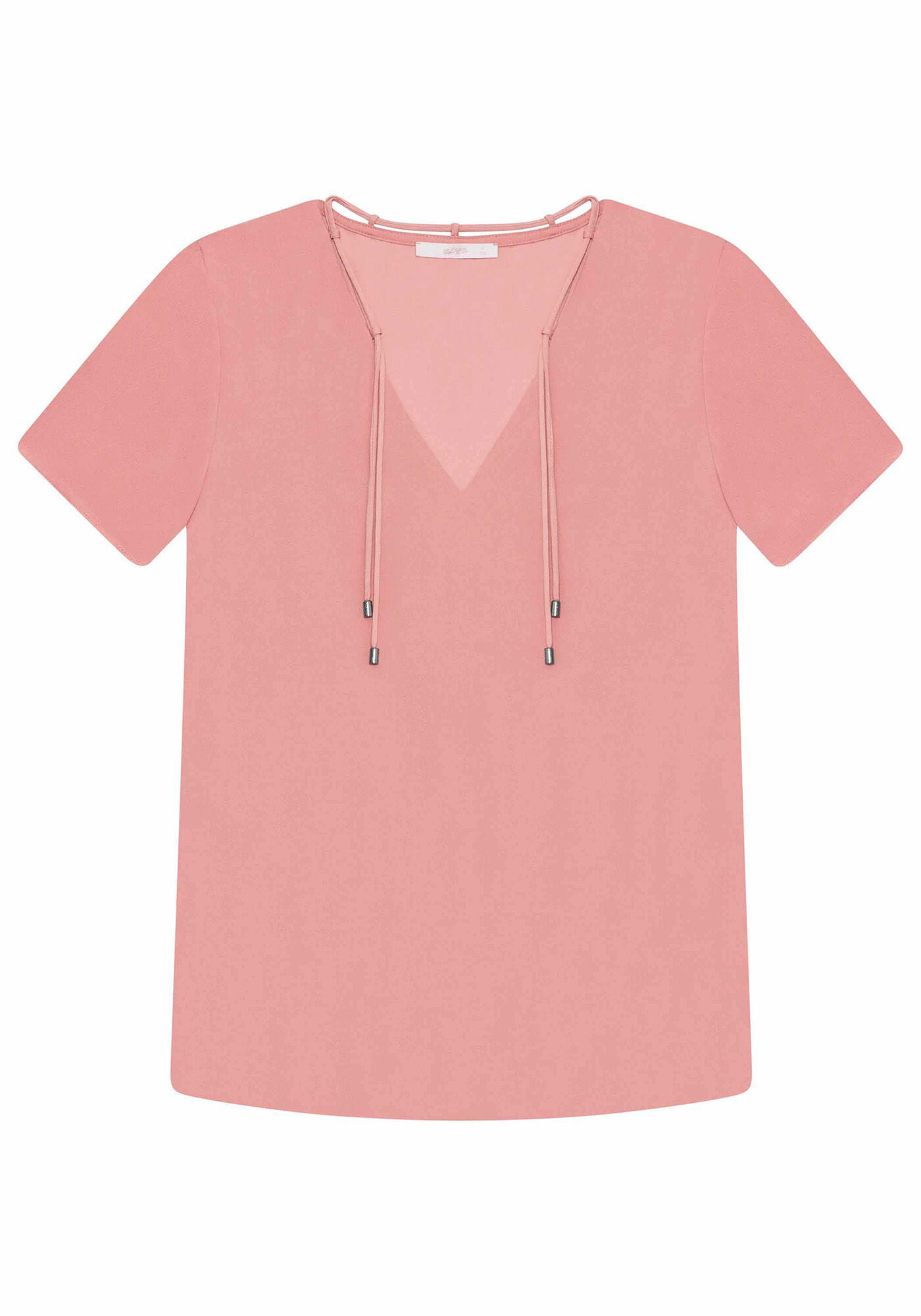 Blusa Decote V com Tiras, , large.