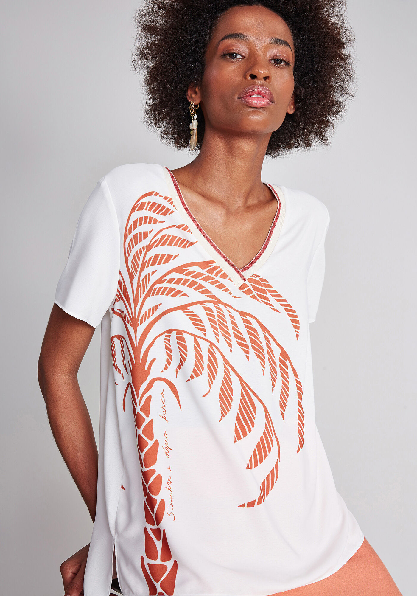 Saia M&iacute;di Babados Renda Cinto, , large.