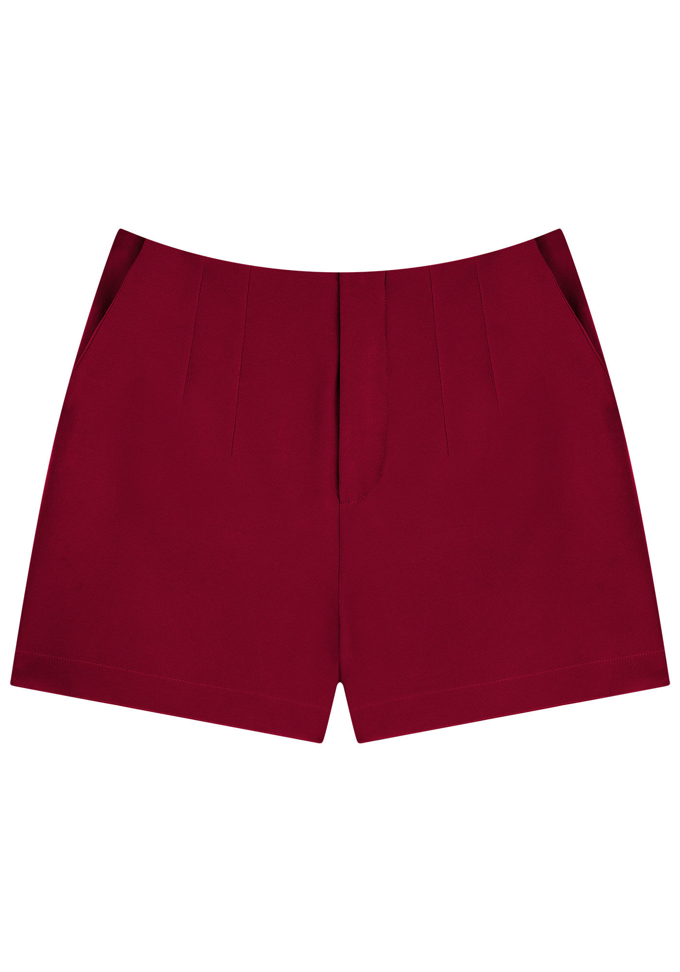 Shorts Cintura Alta Alfaiataria com Bolsos, , large.