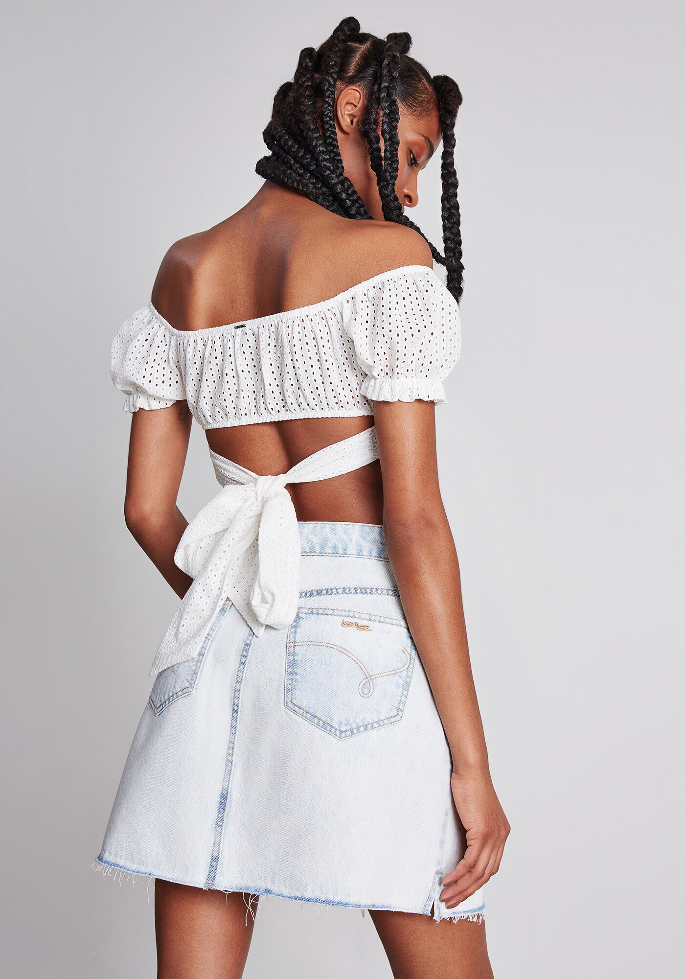 Blusa Cropped Amarra&ccedil;&atilde;o Laise, , large.