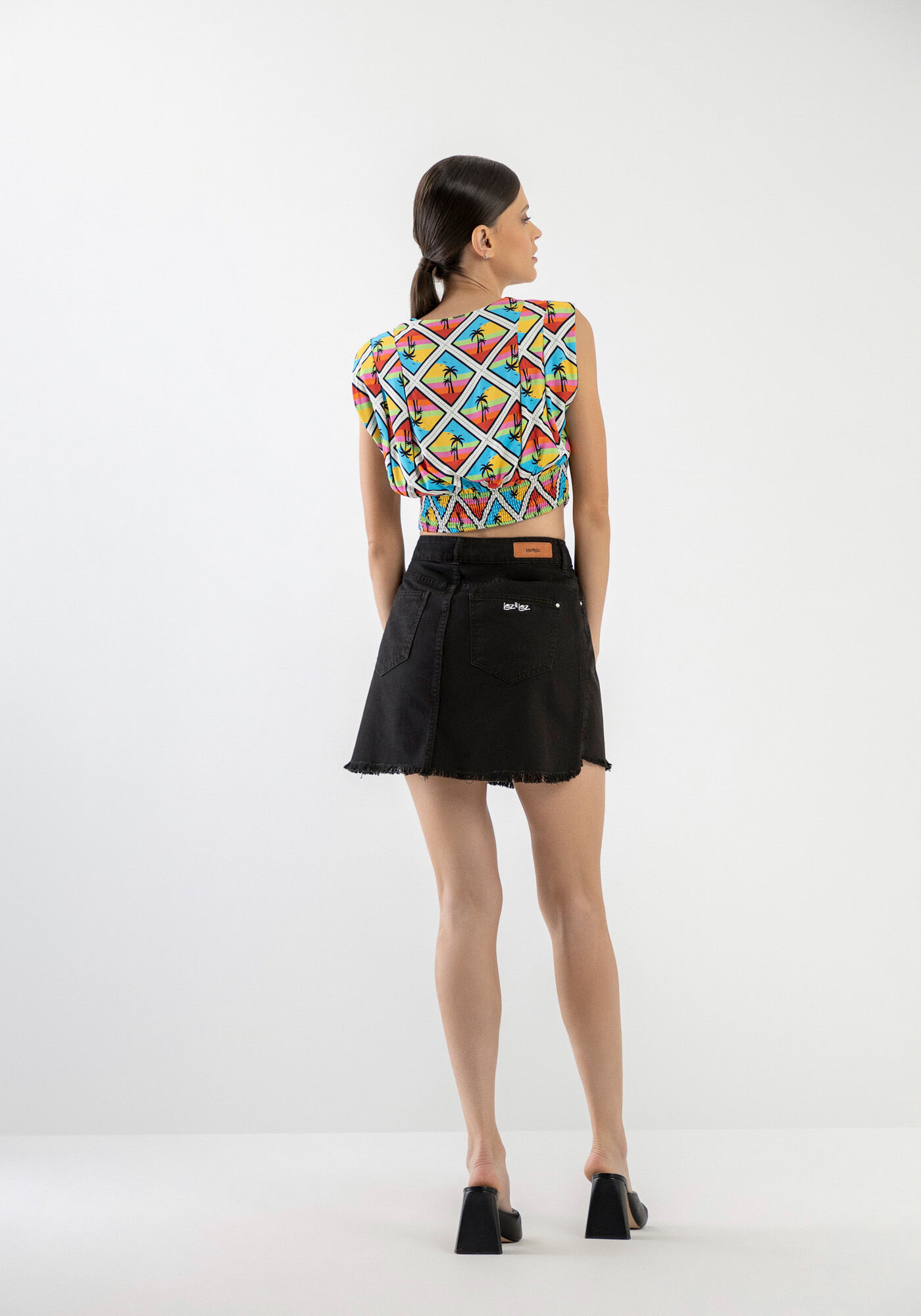 Blusa Muscle Tee Cropped Dupla Face, , large.