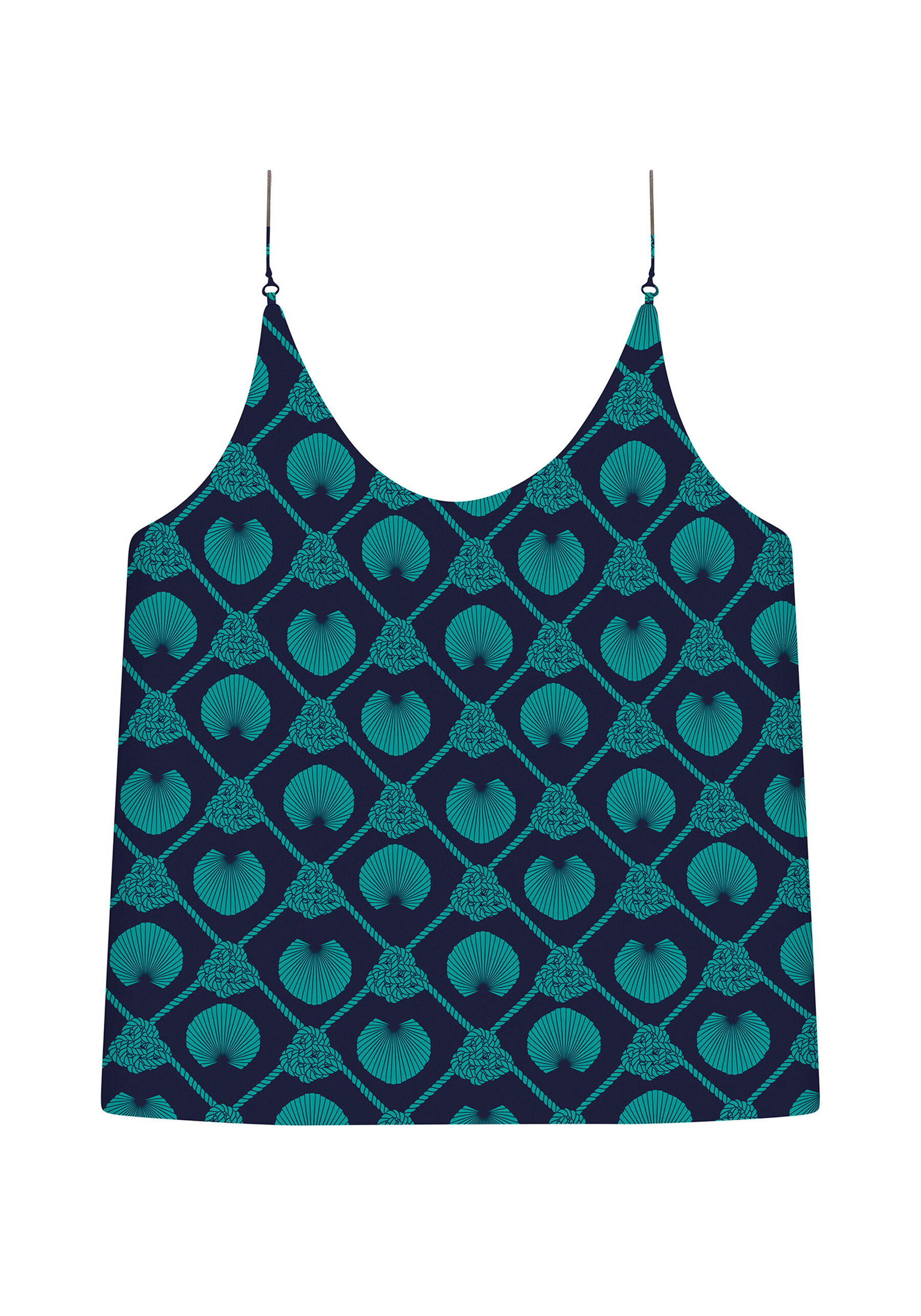 Blusa com Alças Metal Estampa, . Blusa com Alças Metal Estampa, , large.