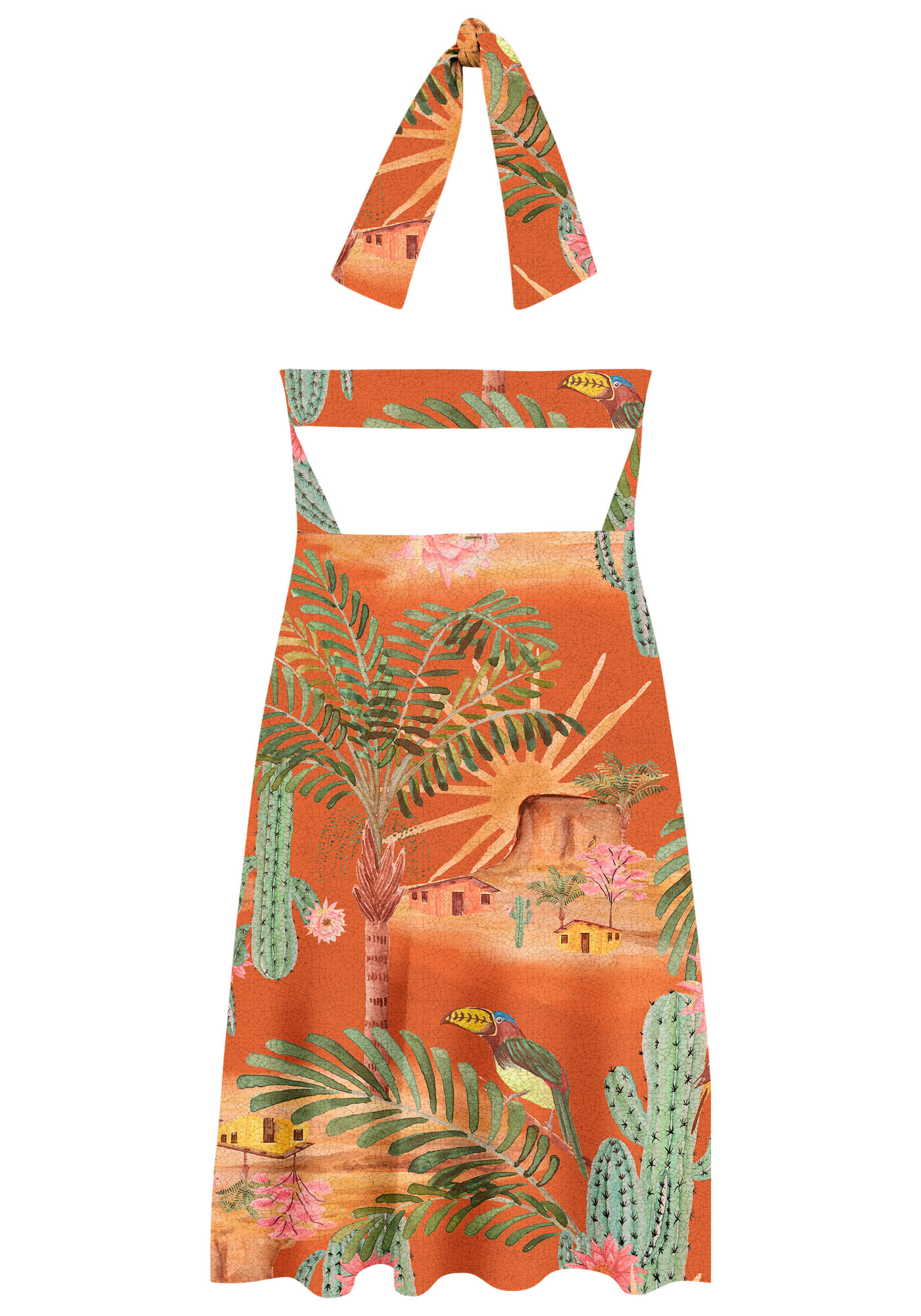 Vestido Frente &Uacute;nica Canelado Midi, , large.