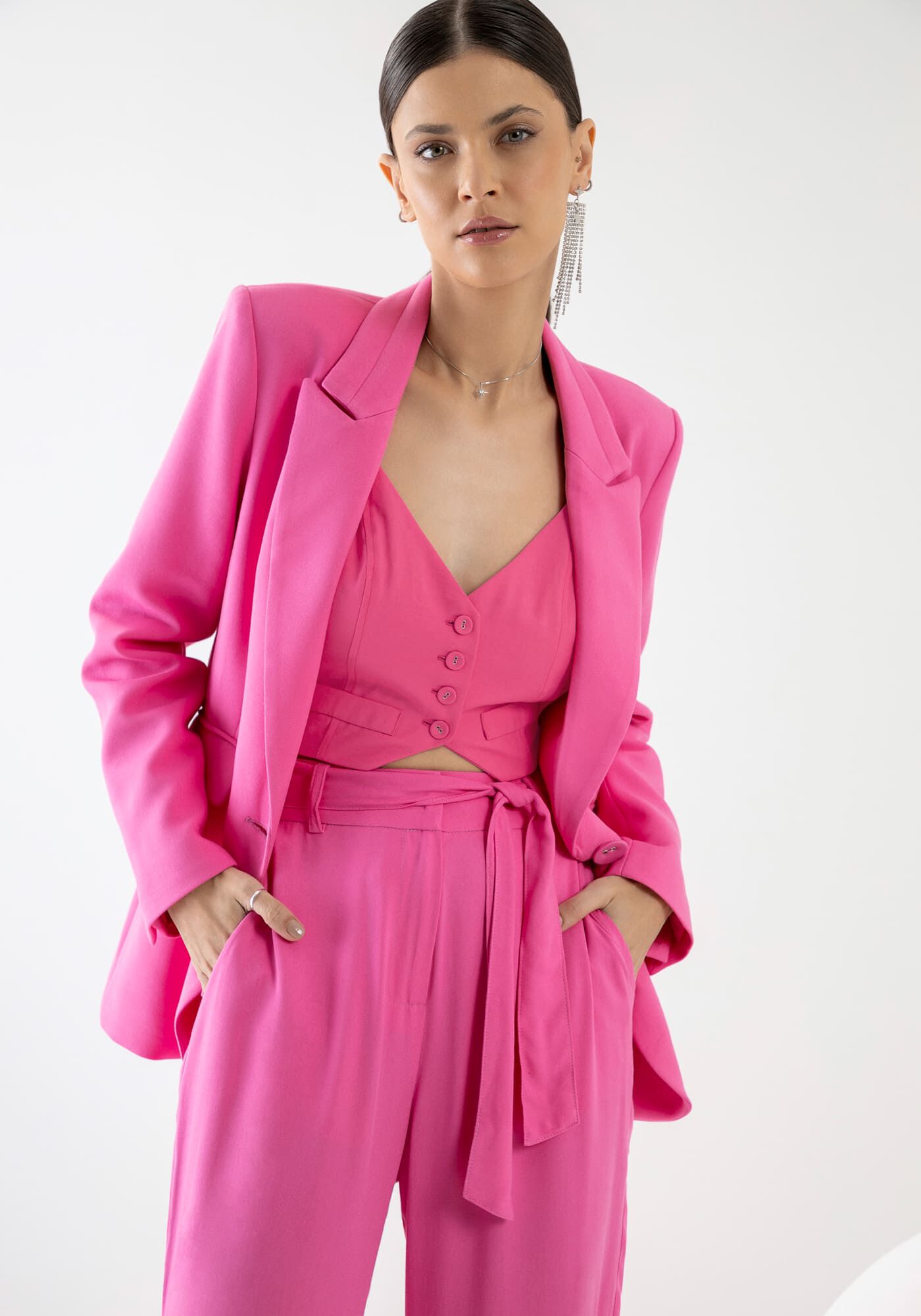 Blazer Minimal em Viscose, , large.