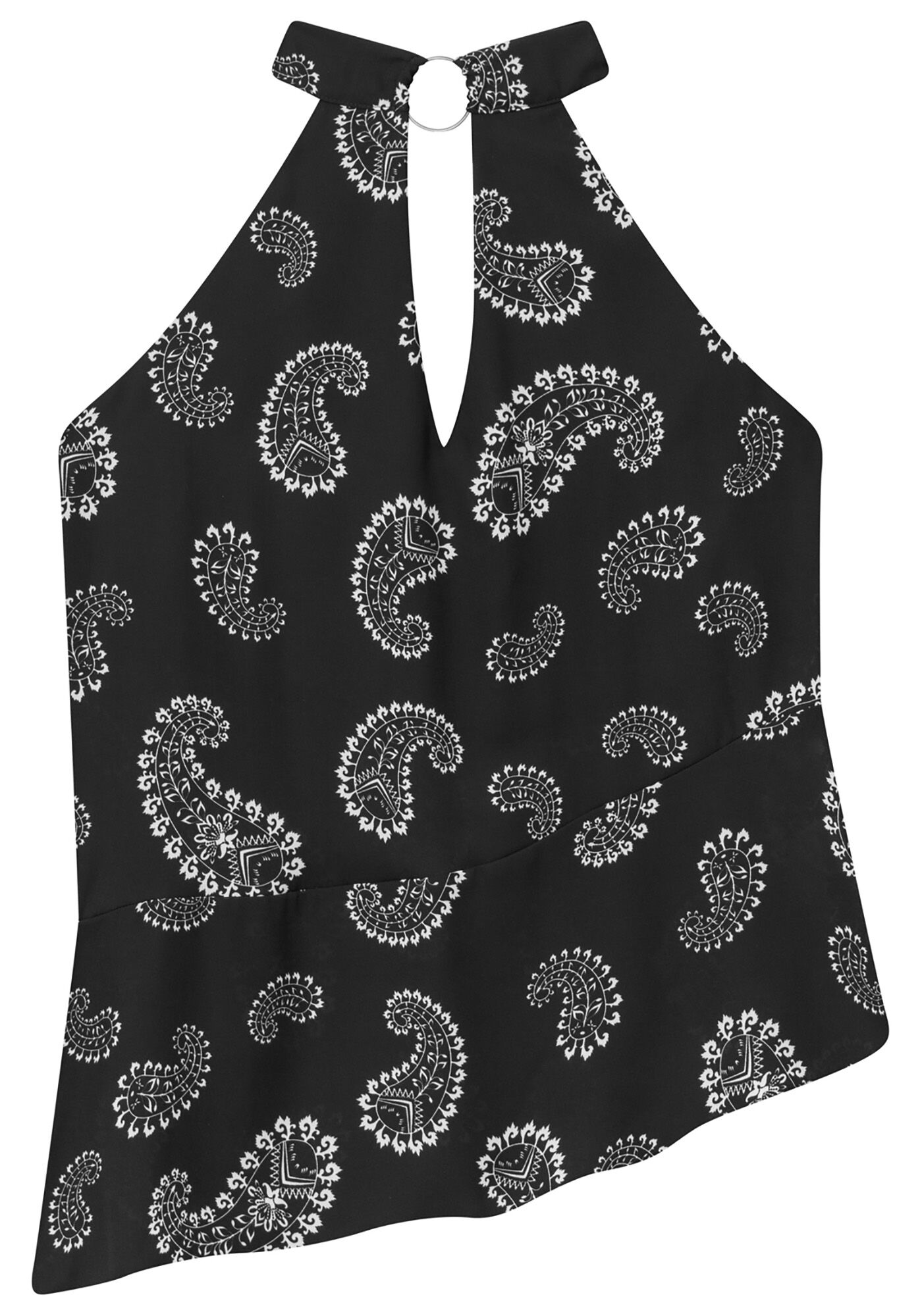 Blusa Frente &Uacute;nica Estampada Malha, , large.