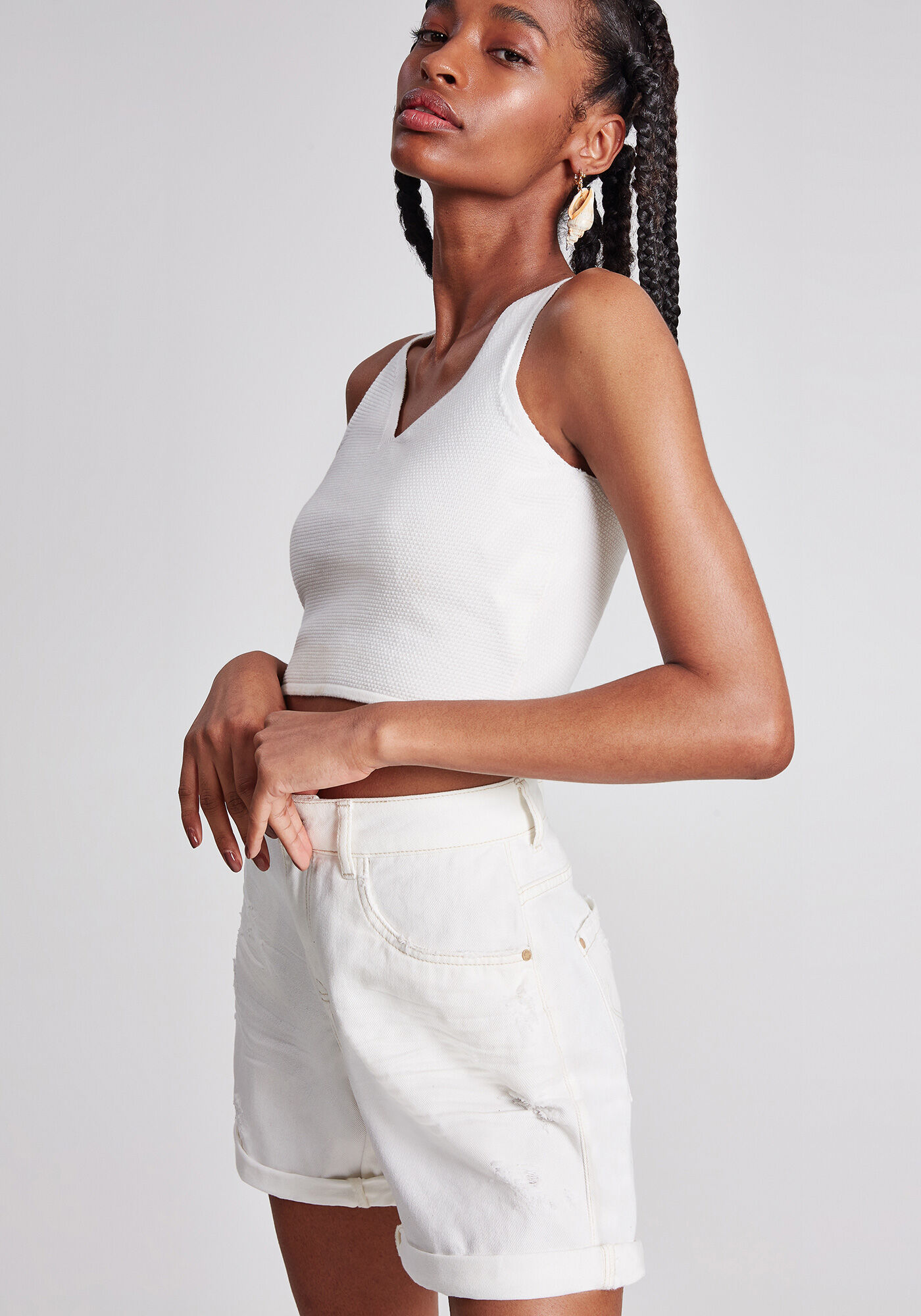 Bermuda Jeans Boyfriend Venice, , large.