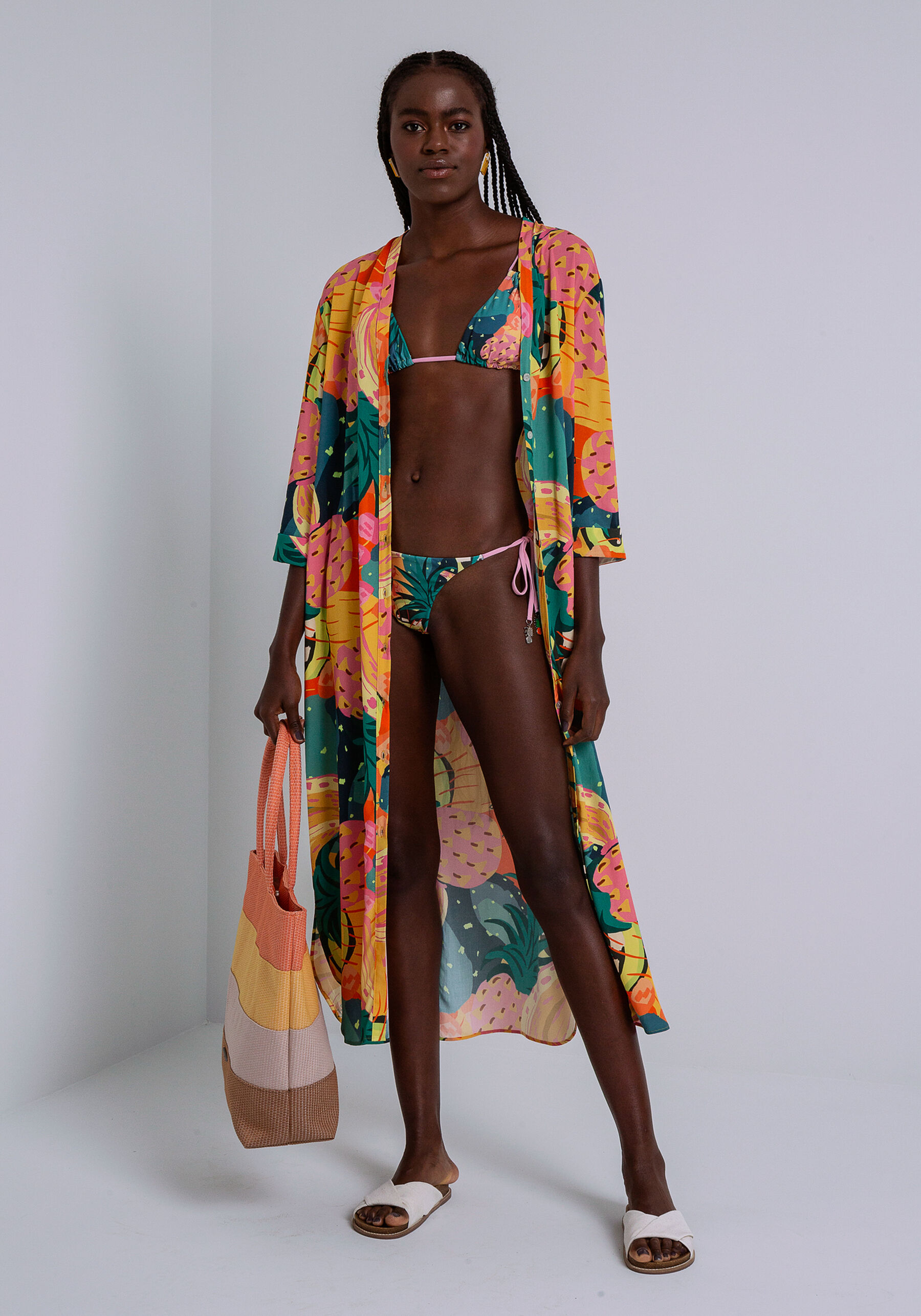 Camisa Chemise Saída de Praia em Viscose, . Camisa Chemise Saída de Praia em Viscose, , large.