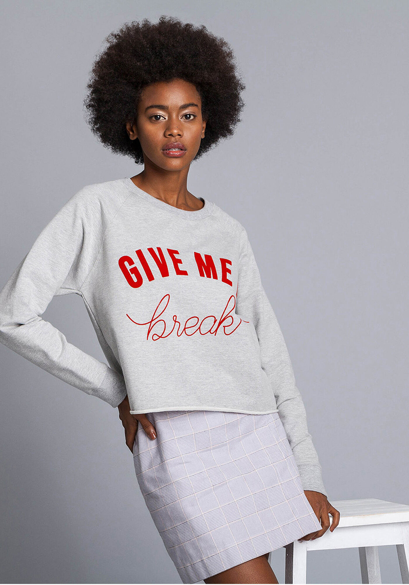 Blus&atilde;o Amplo Estampado, , large.