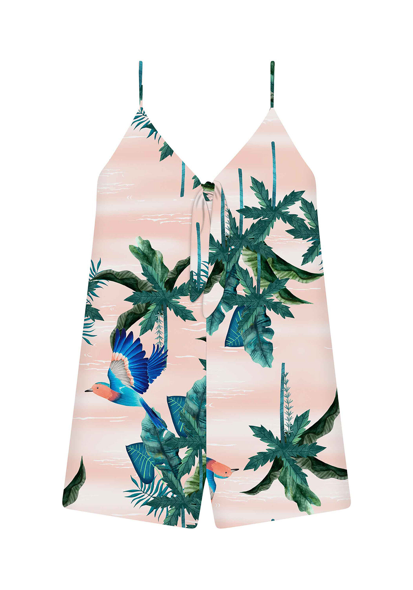 Macac&atilde;o Tecido Rayon Bali Curto, , large.