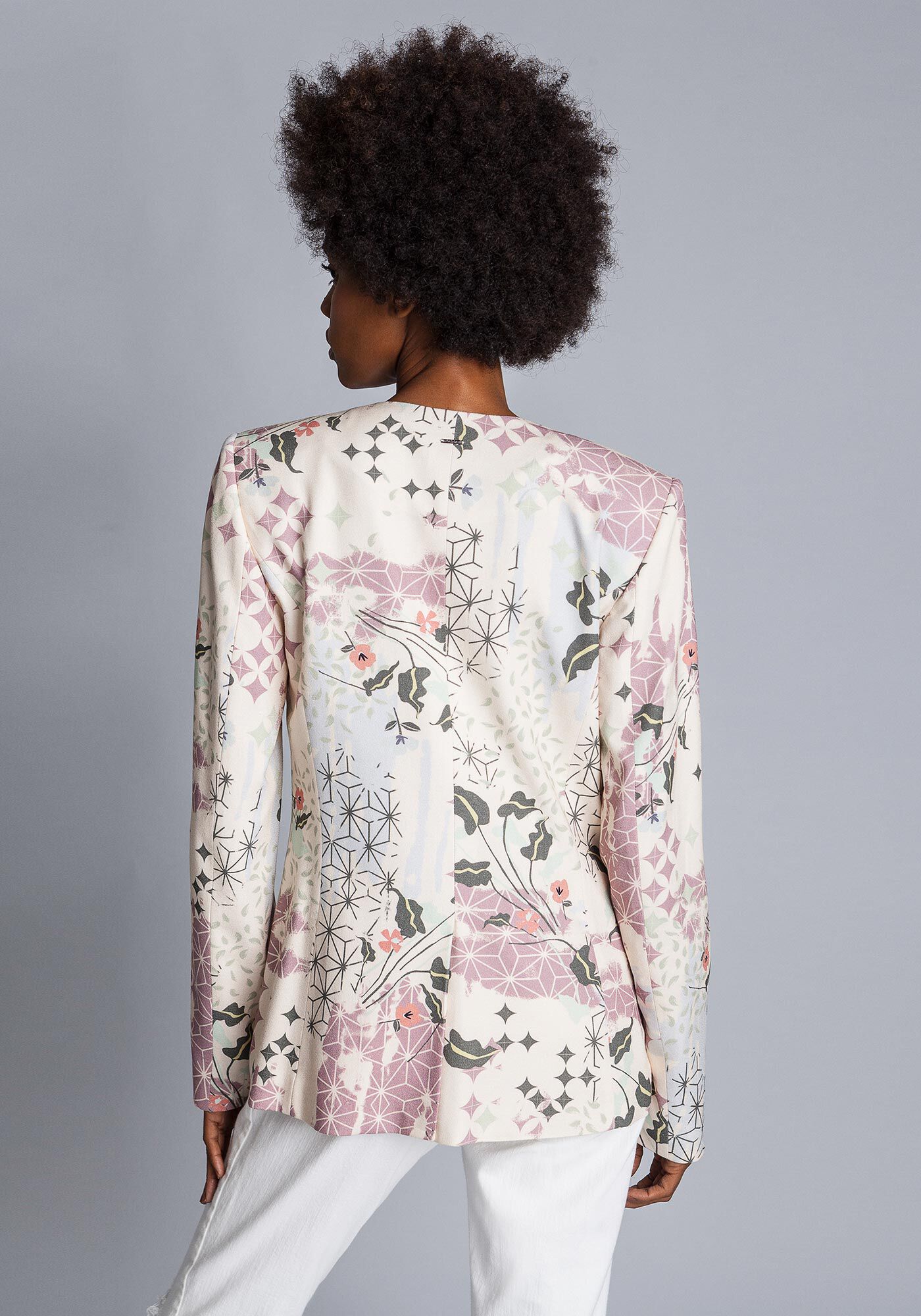 Blazer Manga Longa Estampa, PARK, large.