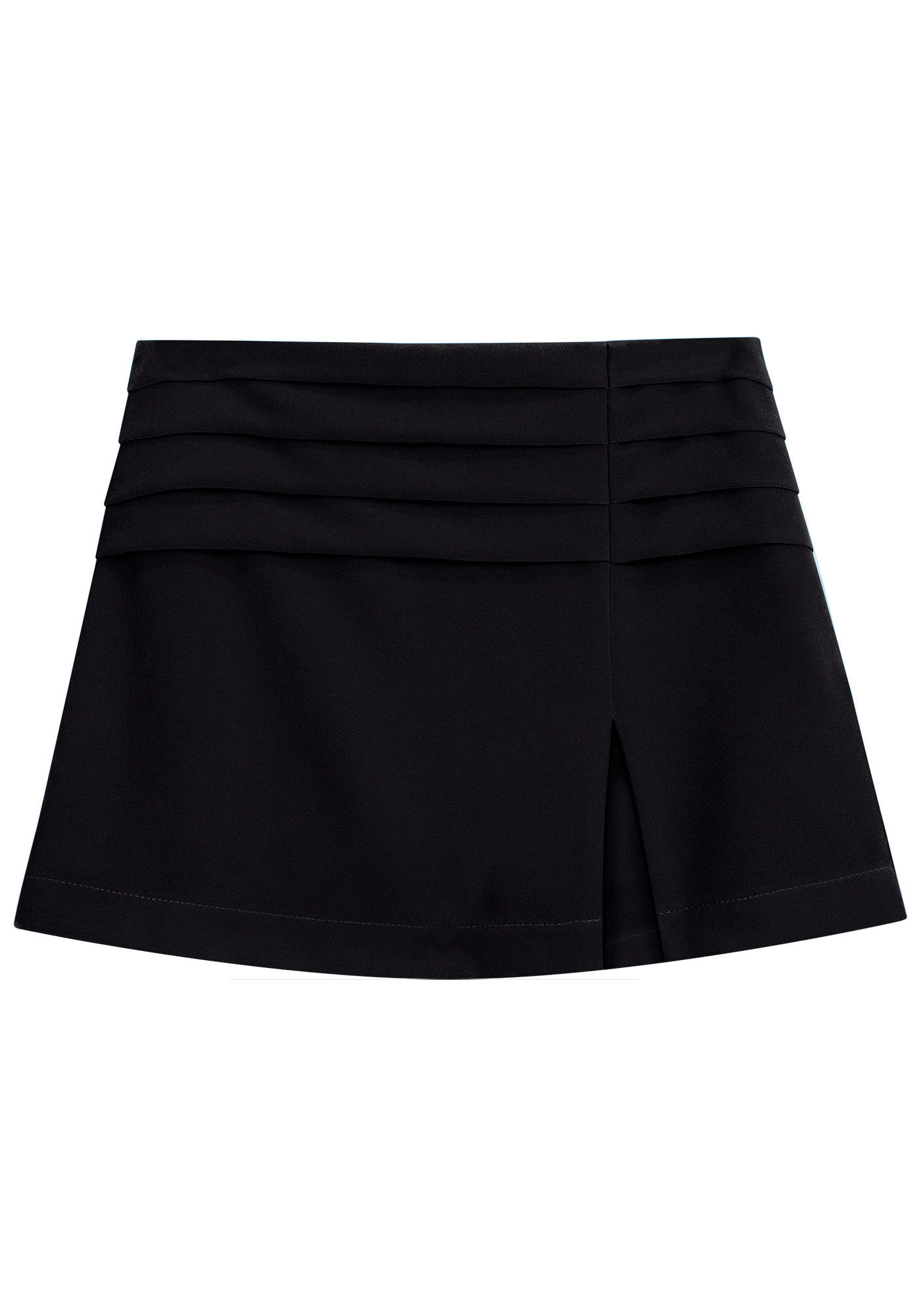 Shorts-Saia Cintura Alta com Pregas C&oacute;s, , large.