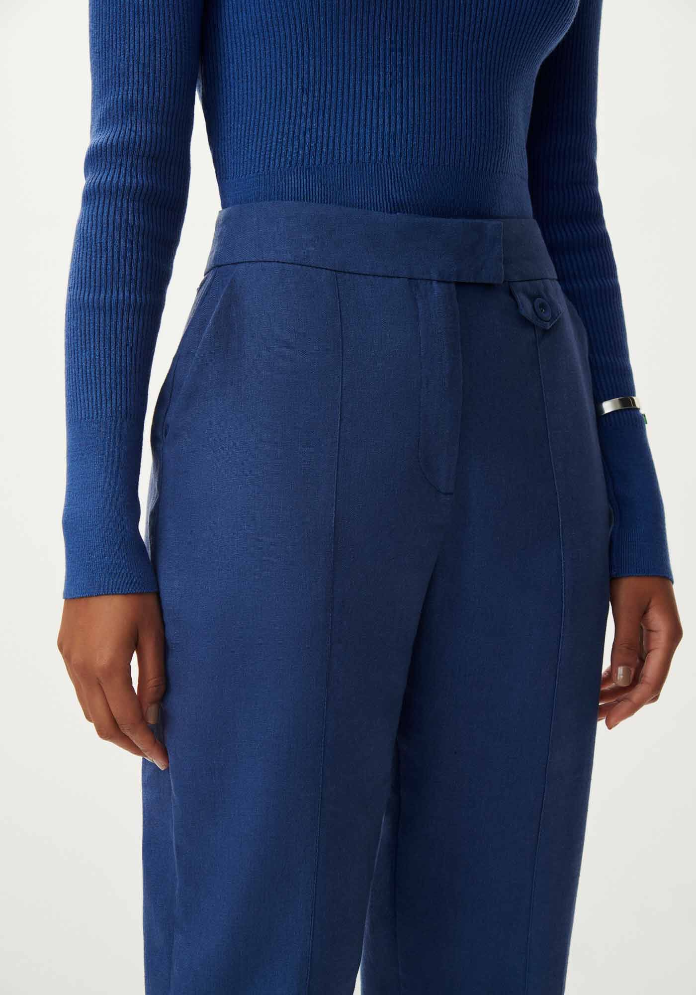 Blusa Manga Longa Cropped em Tric&ocirc; com Gola Alta, , large.