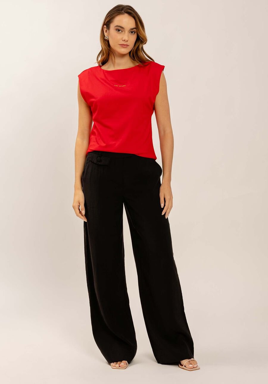 T-shirt Muscle Tee em Malha com Bordado Lurex, . T-shirt Muscle Tee em Malha com Bordado Lurex, , large.