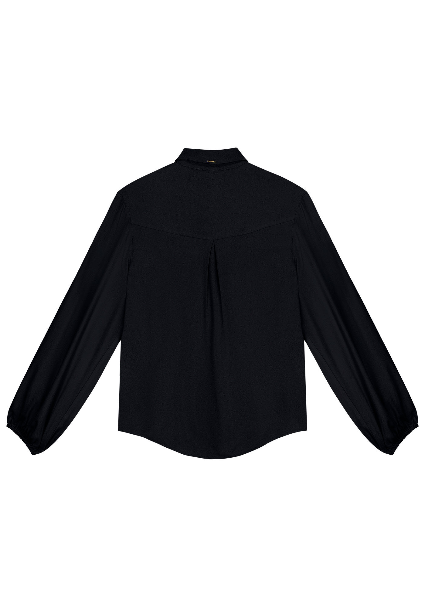 Camisa Manga Longa Bufante em Crepe, , large.