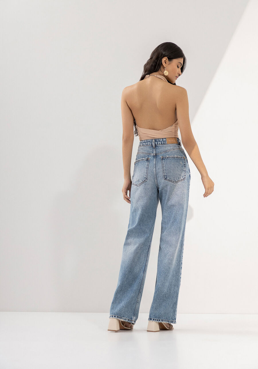 Calça Jeans Wide Leg Super Alta Estonada, . Calça Jeans Wide Leg Super Alta Estonada, , large.