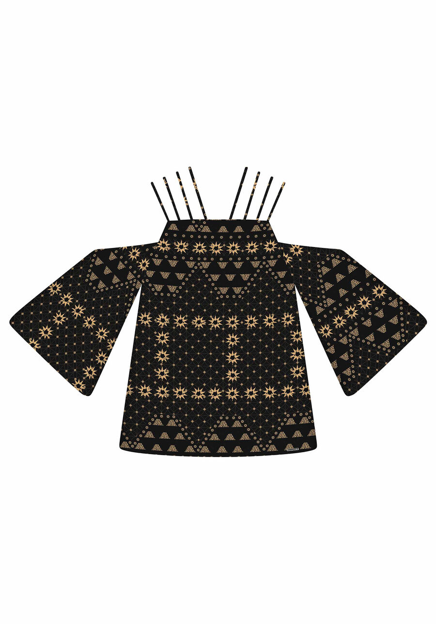 Blusa Manga 3/4 Estampa, . Blusa Manga 3/4 Estampa, , large.