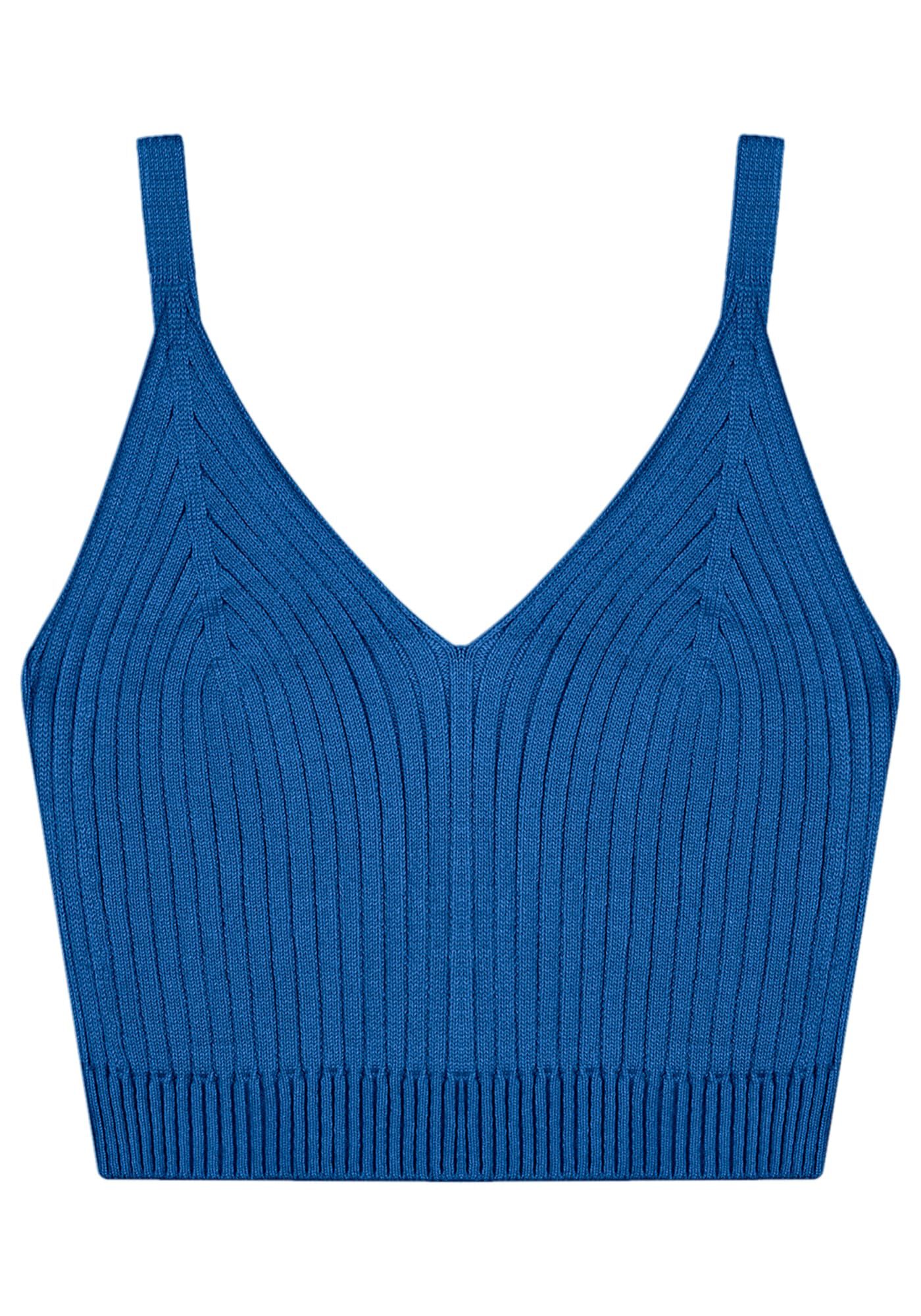 Blusa com Al&ccedil;as Cropped Tric&ocirc;, , large.