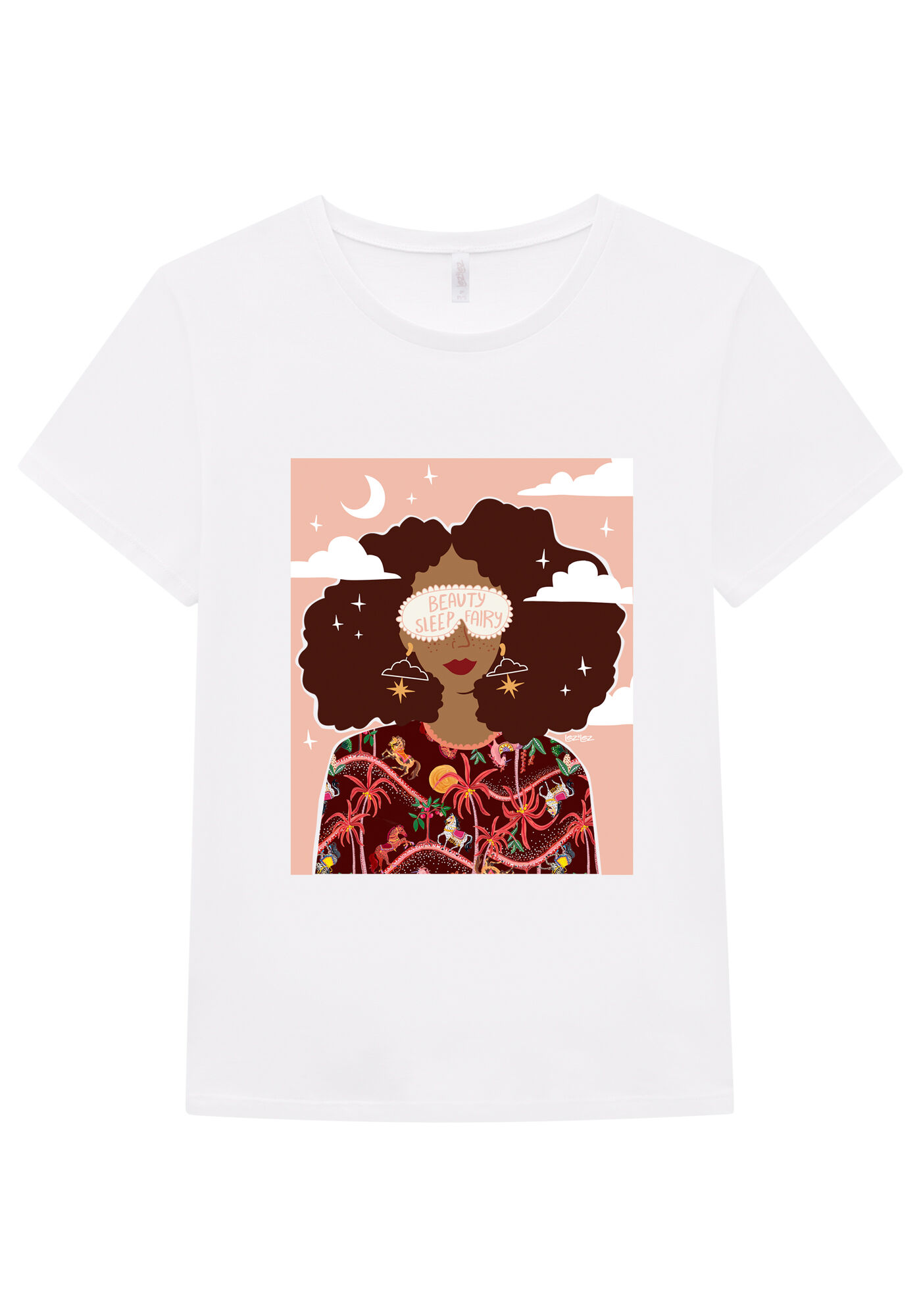 Blusa Estampada em Malha com Tapa Olho, , large.