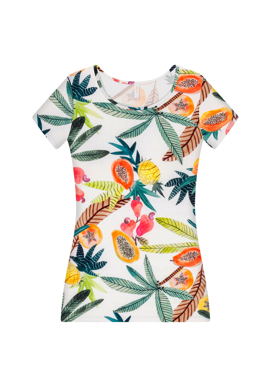 Blusa Manga Curta Estampa, . Blusa Manga Curta Estampa, , large.
